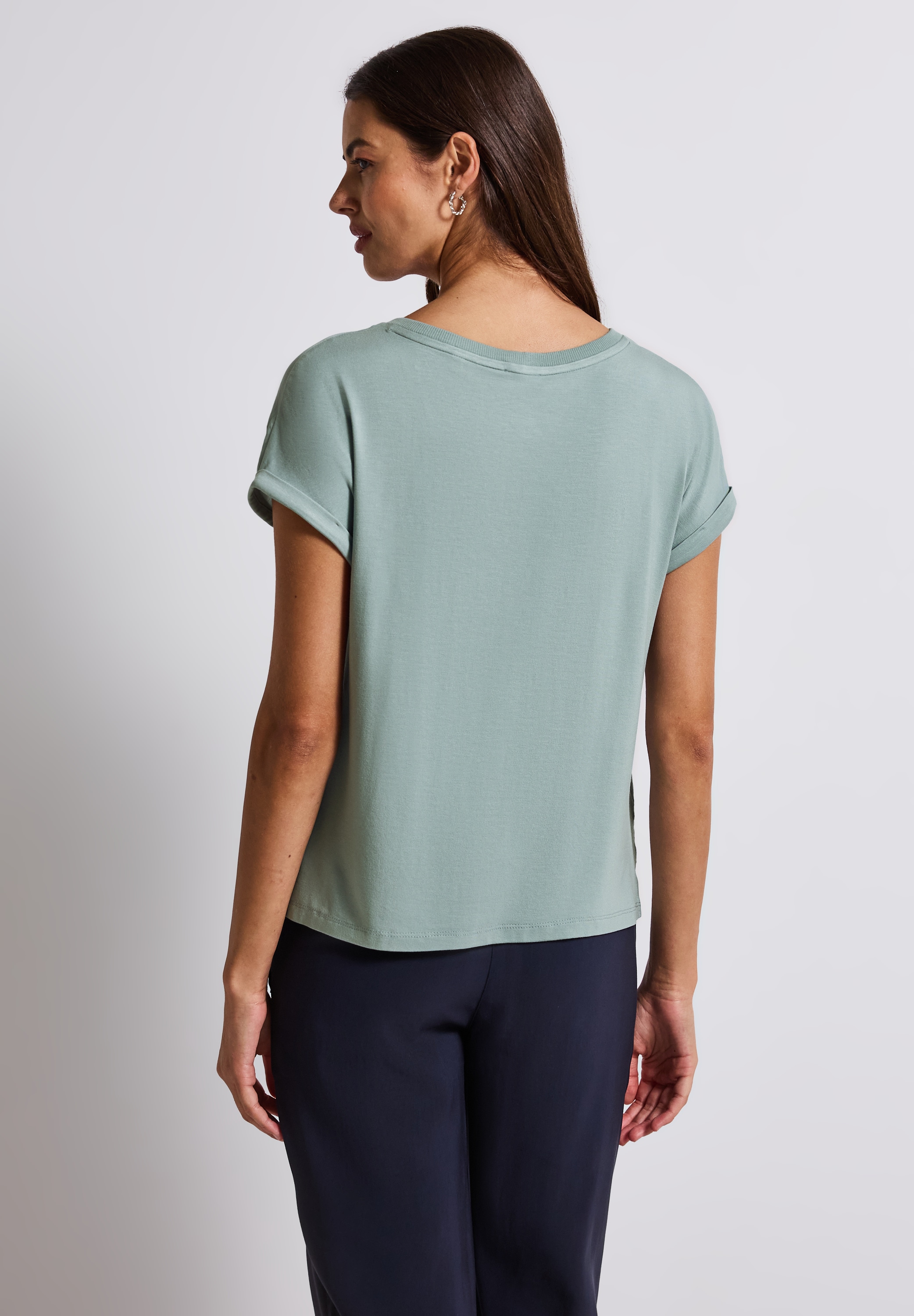 STREET ONE T-Shirt, mit V-Ausschnitt