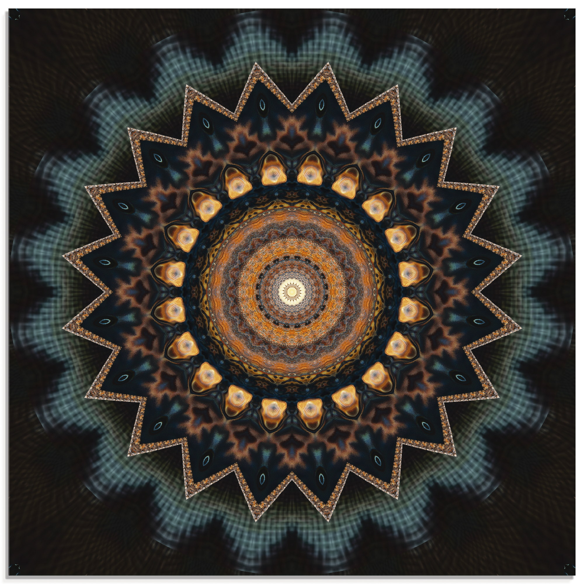 Artland Glasbild "Mandala kosmisches Bewusstsein" Muster 1 Stk. tlg. in verschiedenen Größen