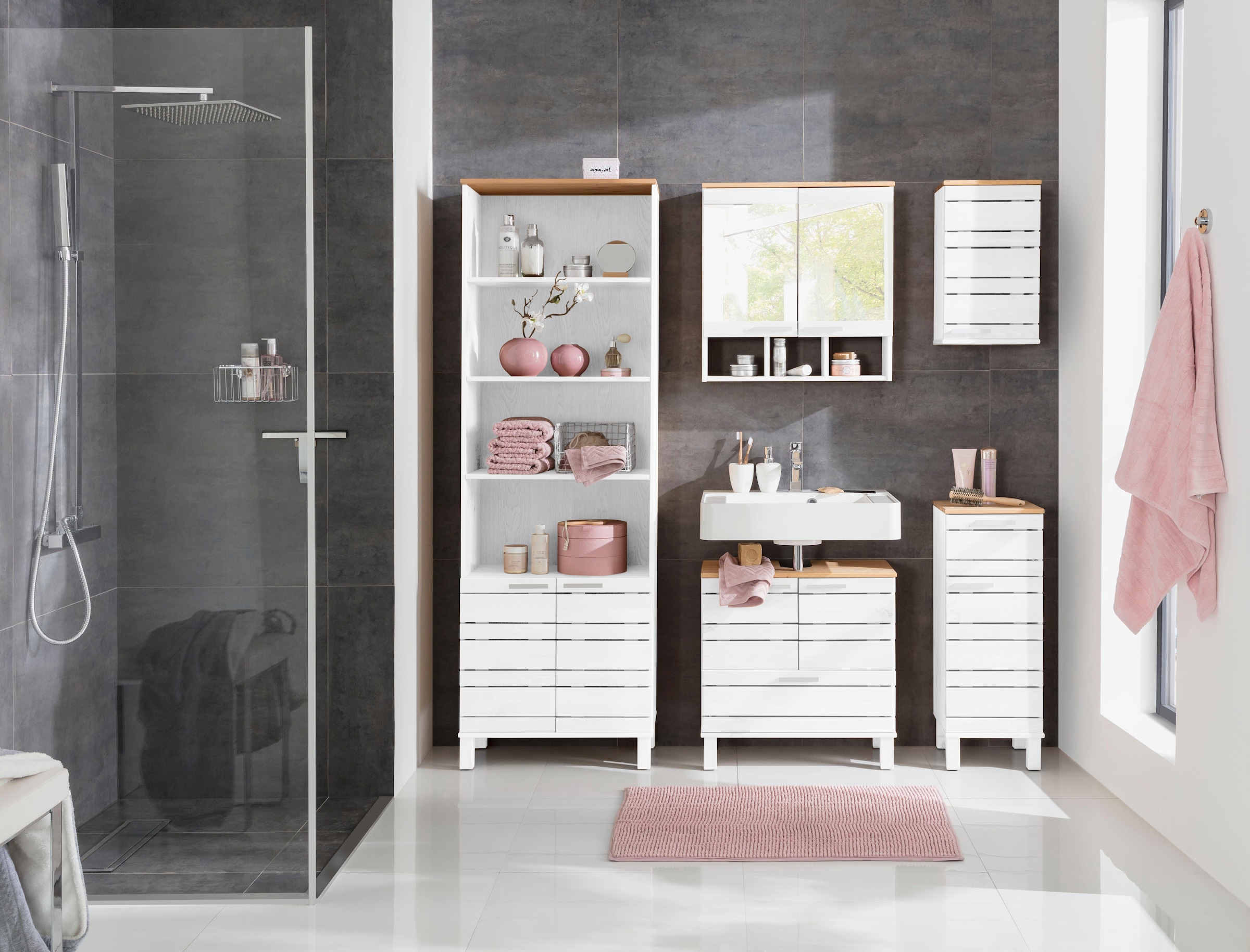 Home affaire Hängeschrank »JOSIE«, Breite 30 cm, aus Massivholz, verstellbarer Einlegeboden, Metallgriff