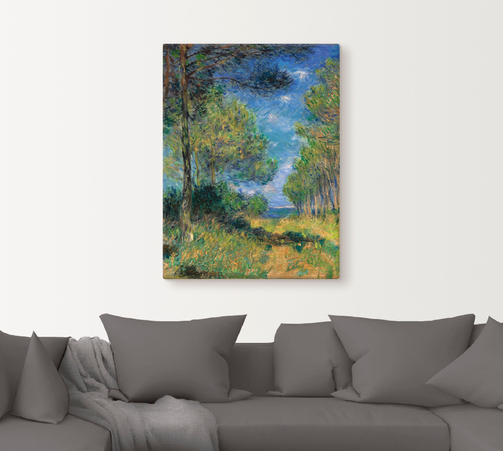 Artland Leinwandbild "Nadelbäume in Varengeville. 1882" Wiesen & Bäume 1 St günstig online kaufen