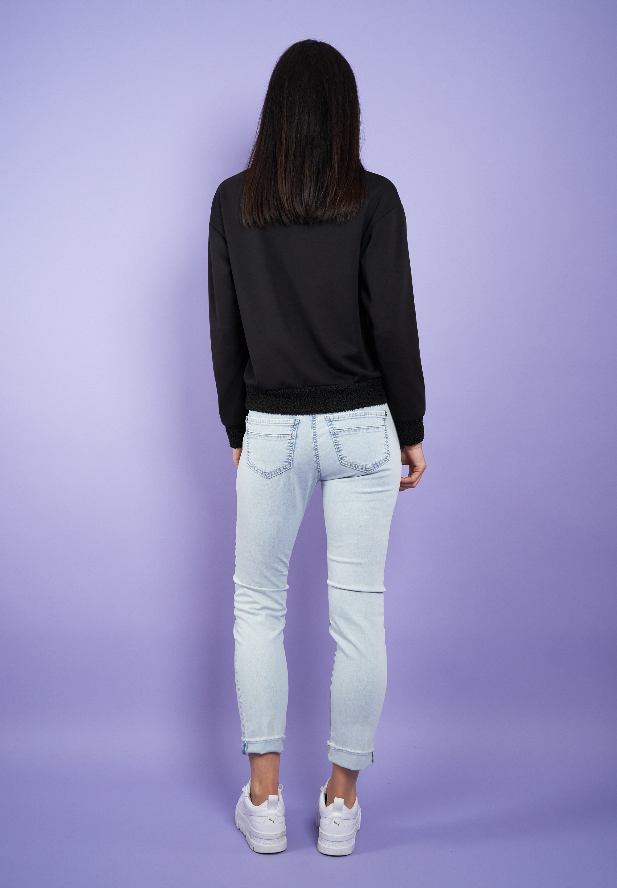 Seidel Moden Rundhalspullover "Exklusiv bei OTTO" mit Teddyplüsch-Bündchen günstig online kaufen