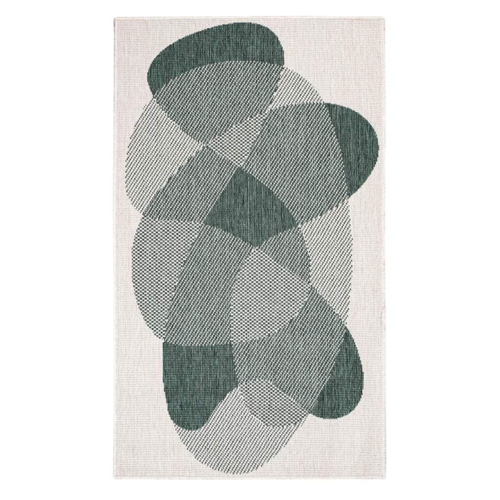 Carpet City Outdoorteppich »DUO RUG 5835« rechteckig 5 mm Höhe Wendeteppich Wetterfest In- & Outdoor, Balkon, Terrasse, Wohnzimmer