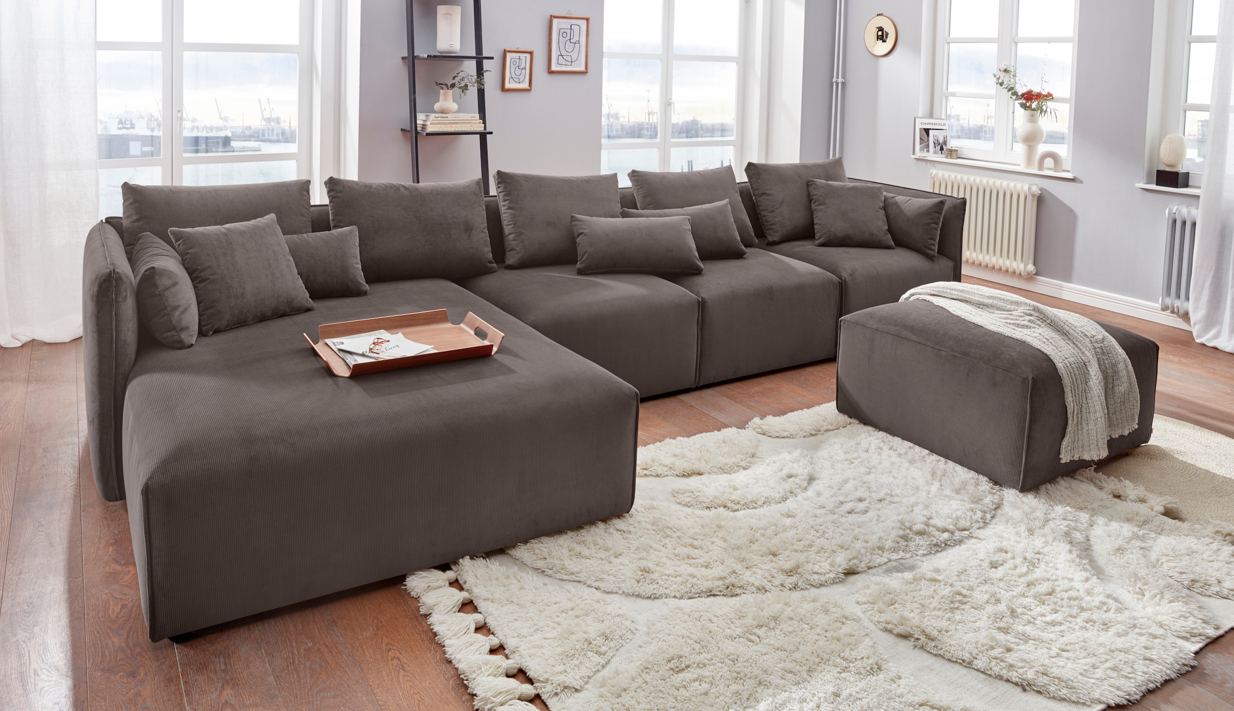 andas Ottomane »Nöre«, Lounge-Modul - zum eigenen Zusammenstellen, Breite 138cm, Tiefe 168cm
