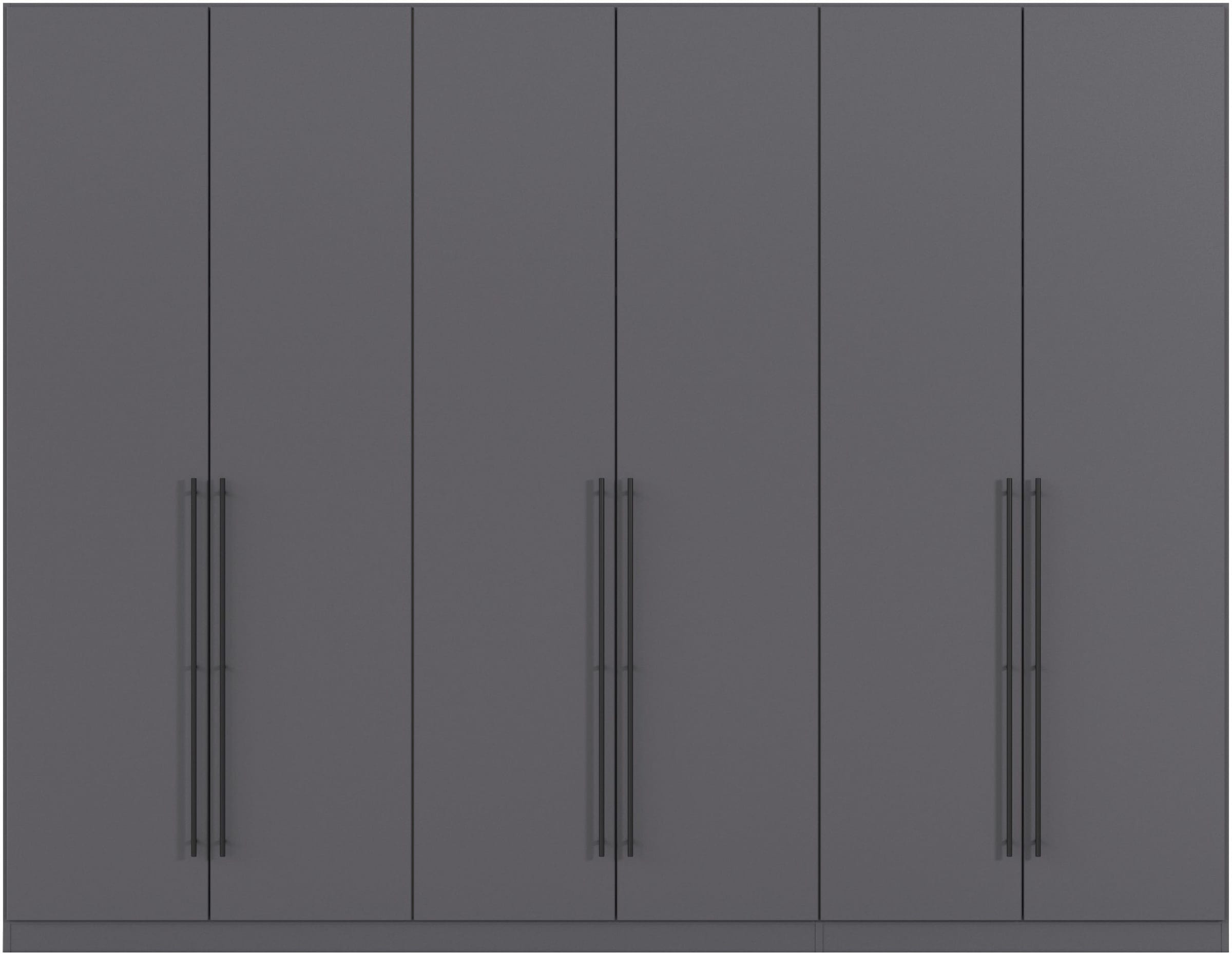 rauch Kleiderschrank, (in 3 verschiedenen Ausstattungen BASIC/CLASSIC/PREMIUM), mit hochwertigen Stangengriffen in Schwarz aus Metall MADE IN GERMANY
