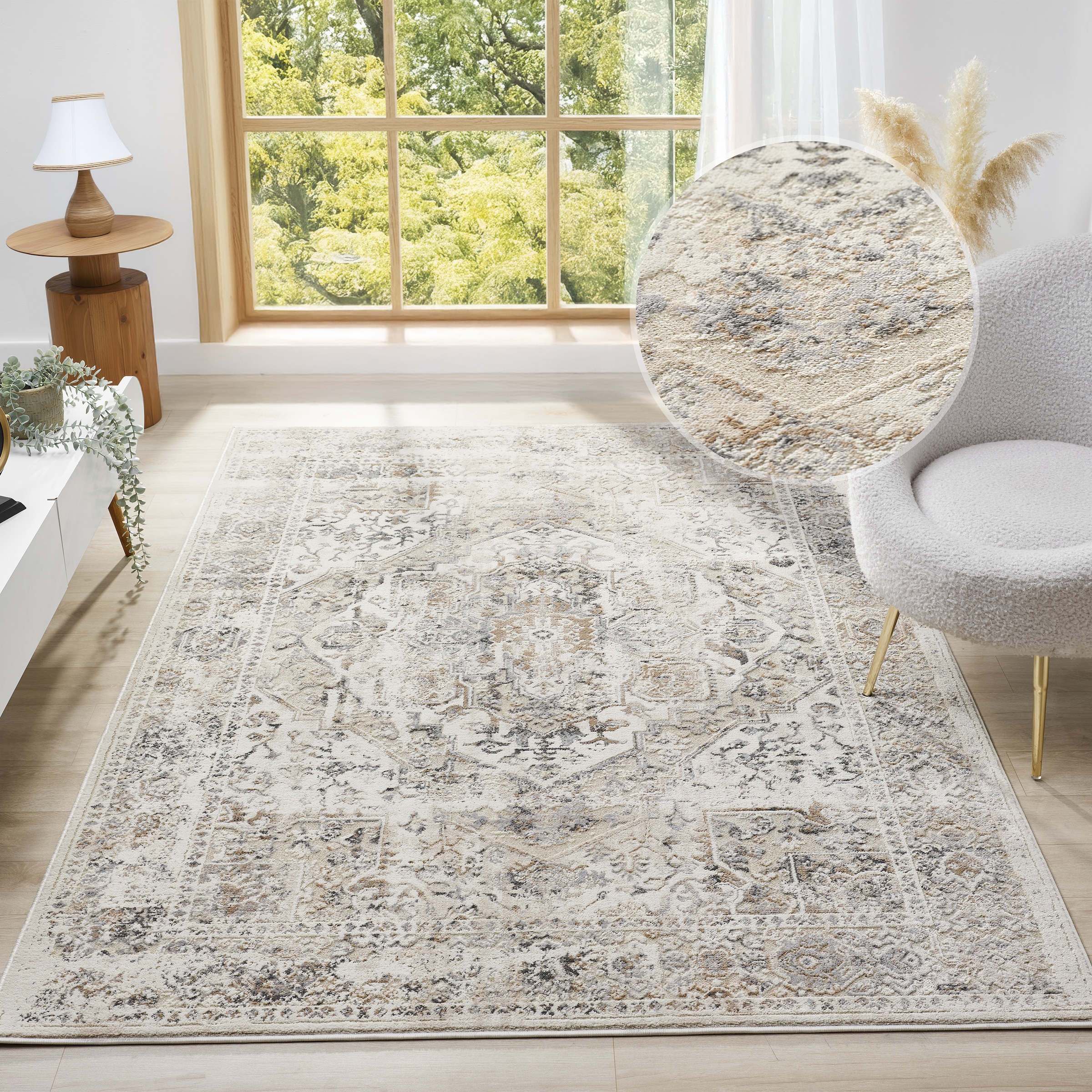 OTTO home Teppich "Kylan, Hoch-Tief-Struktur, dezenter Glanz" rechteckig 9 günstig online kaufen