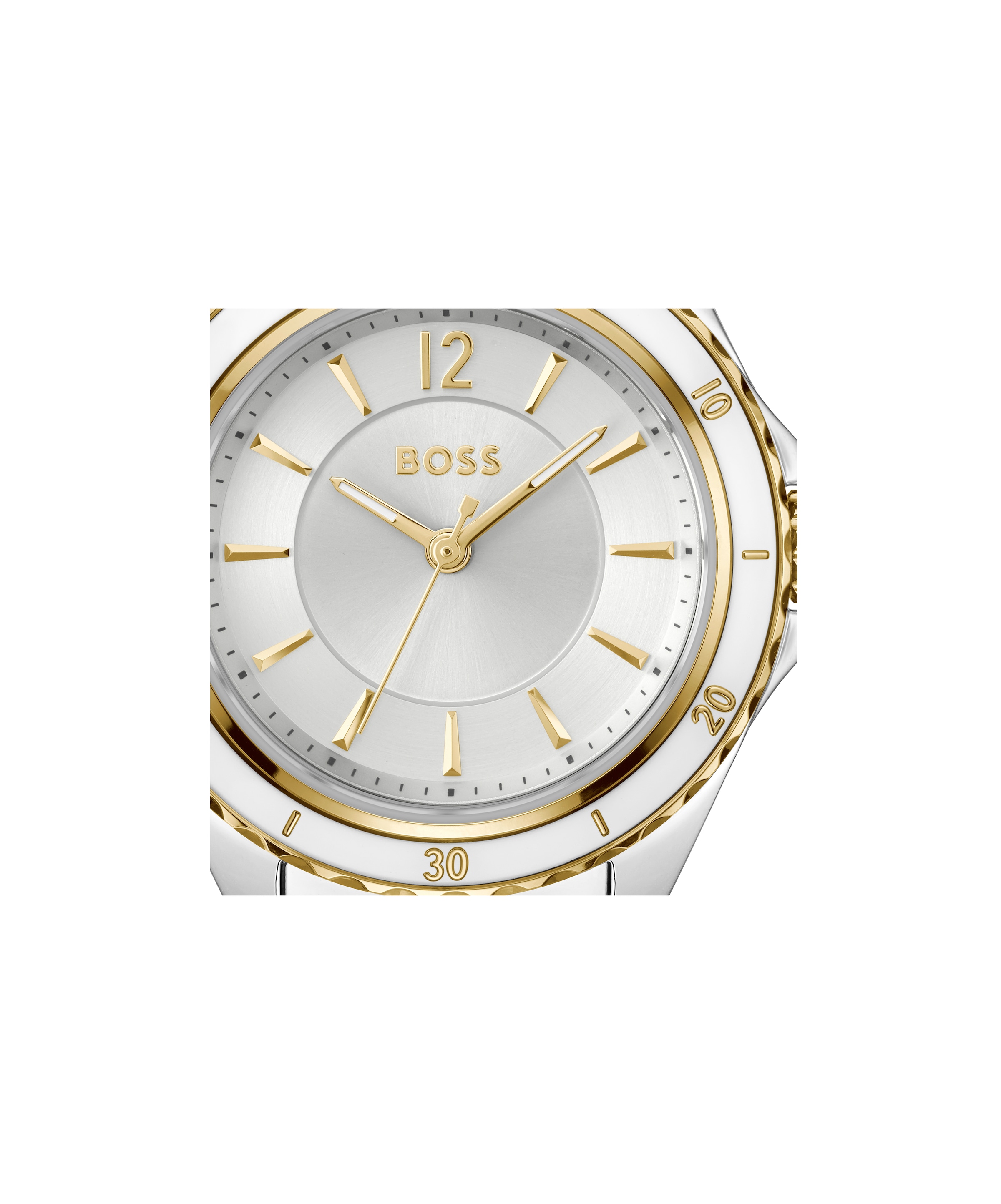 BOSS Quarzuhr »SAGE AQUA« Armbanduhr, Damenuhr, Edelstahlarmband, analog