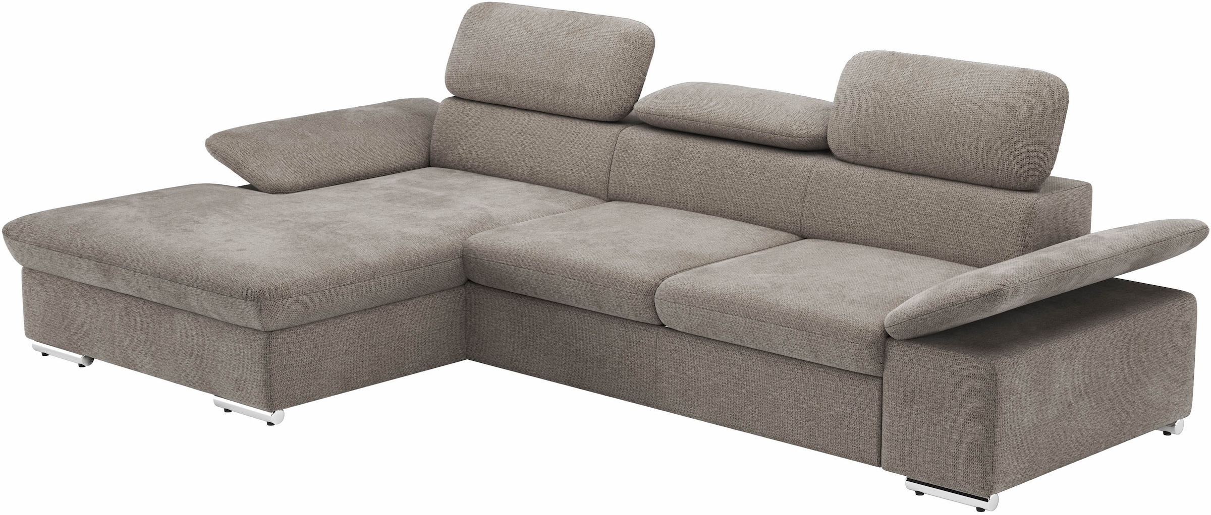 sit&more Ecksofa »Valantine L-Form«, inkl. Kopf- und Armteilverstellung, wahlweise mit Bettfunktion