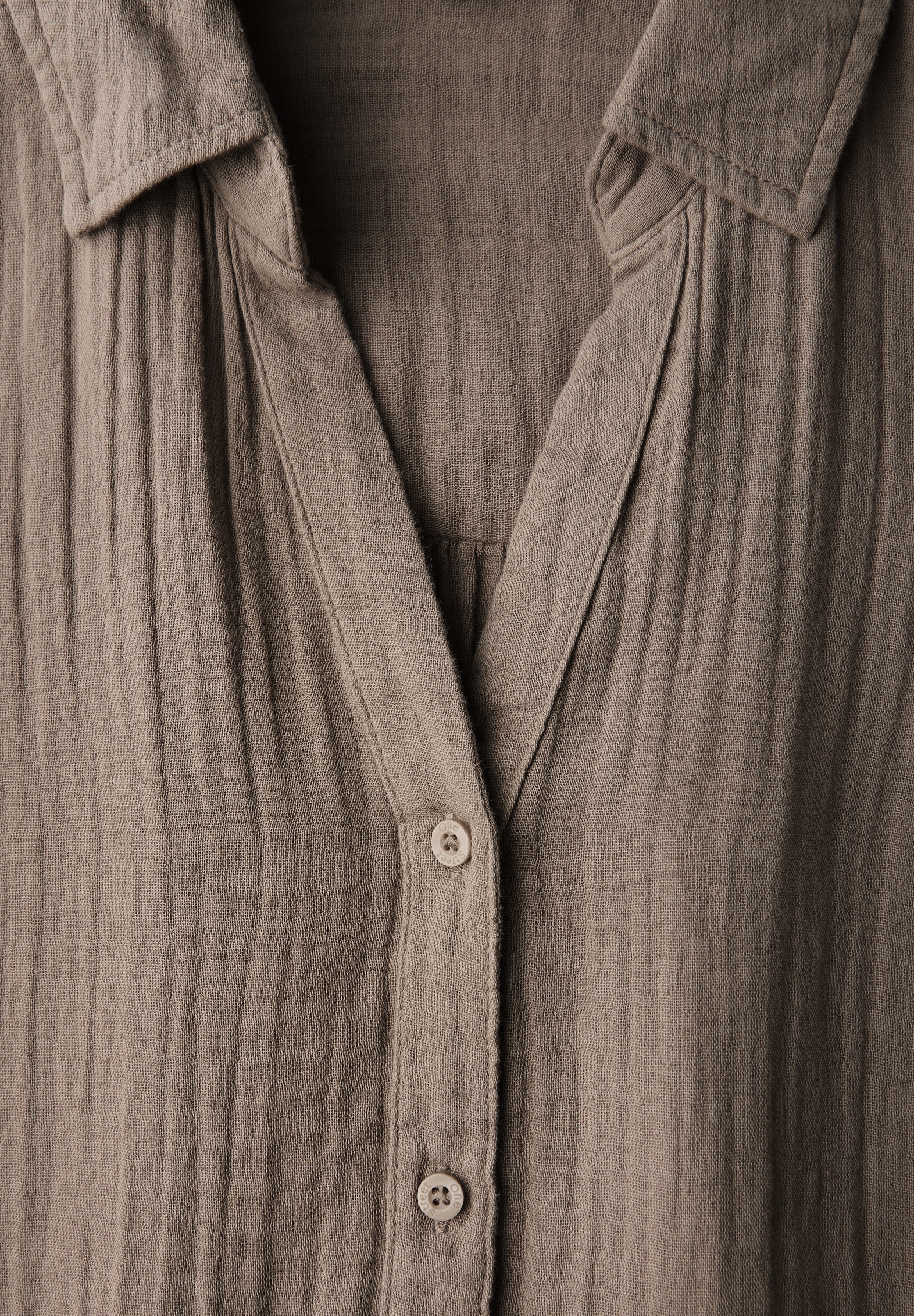 STREET ONE Hemdbluse, aus reiner Baumwolle
