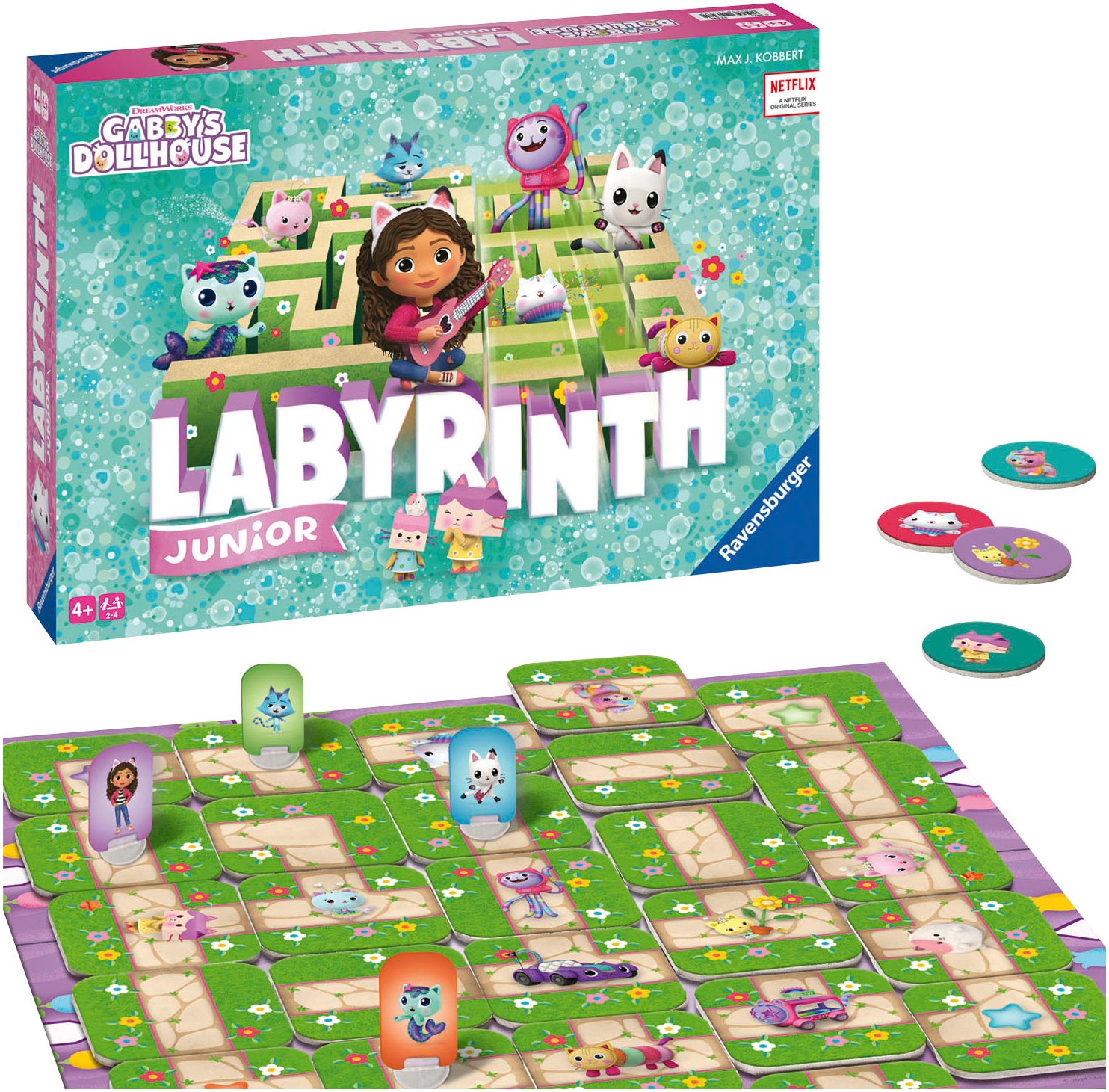 Ravensburger Spiel »Gabby's Dollhouse Junior Labyrinth«, Made in Europe, FSC® - schützt Wald - weltweit