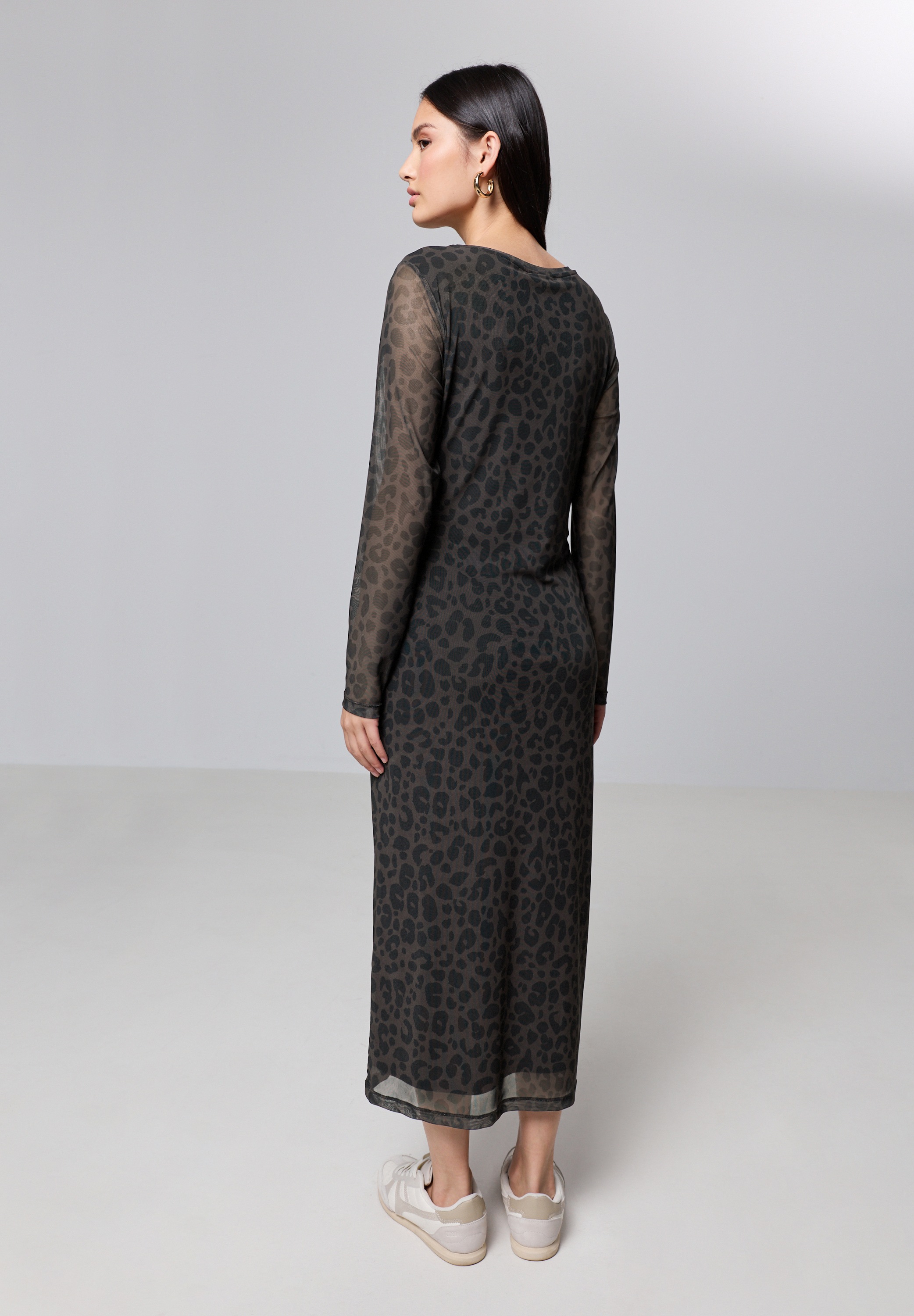 STREET ONE STUDIO Midikleid, mit Leo-Muster günstig online kaufen