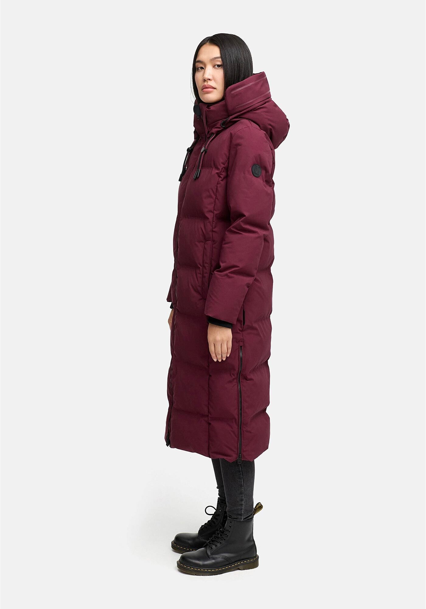 Marikoo Winterjacke "Tikoraa" mit extra langem Schnitt und hohem Kragen günstig online kaufen