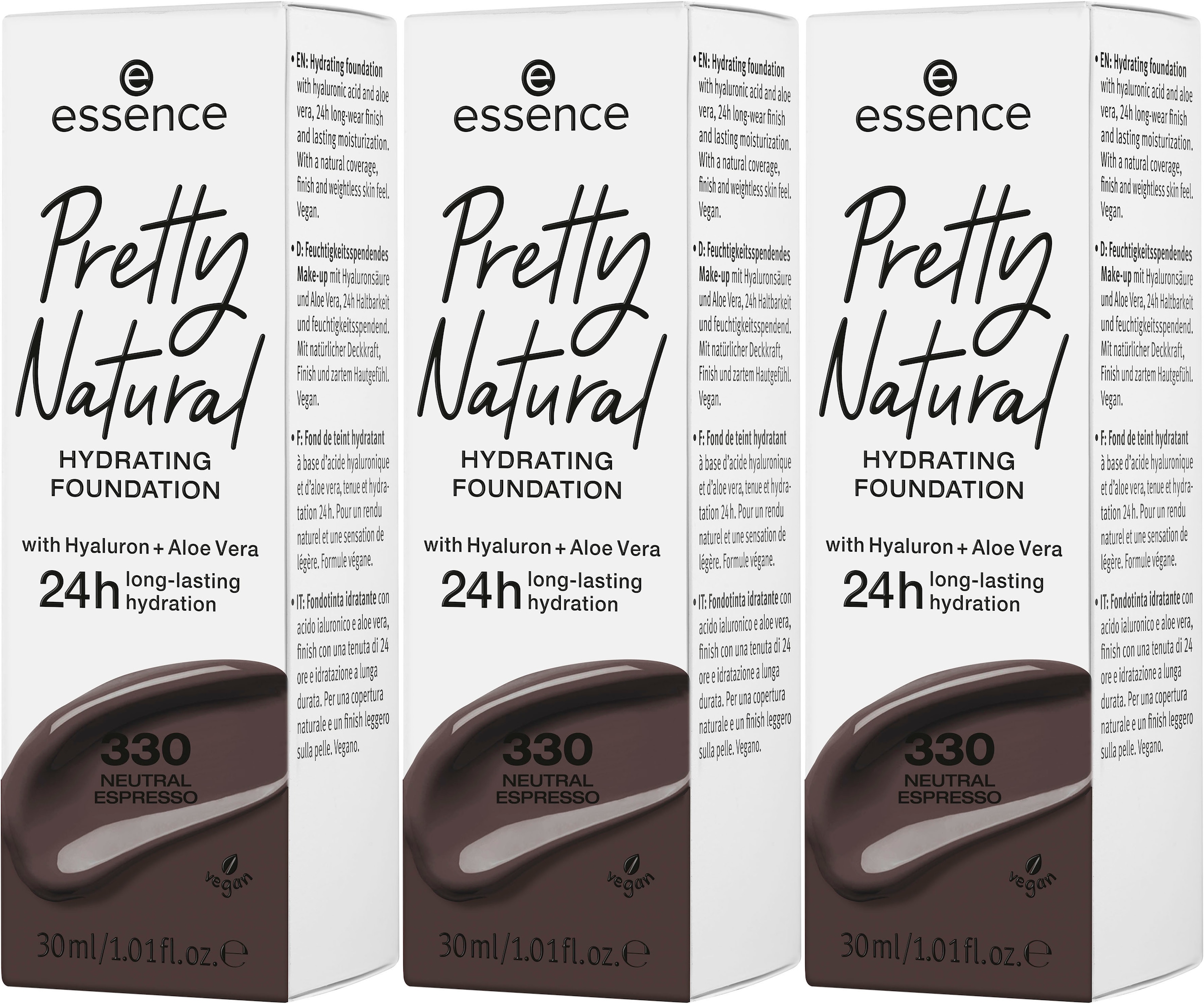 Essence Foundation »Pretty Natural HYDRATING«, bestellen BAUR | 3 tlg.) (Set, online