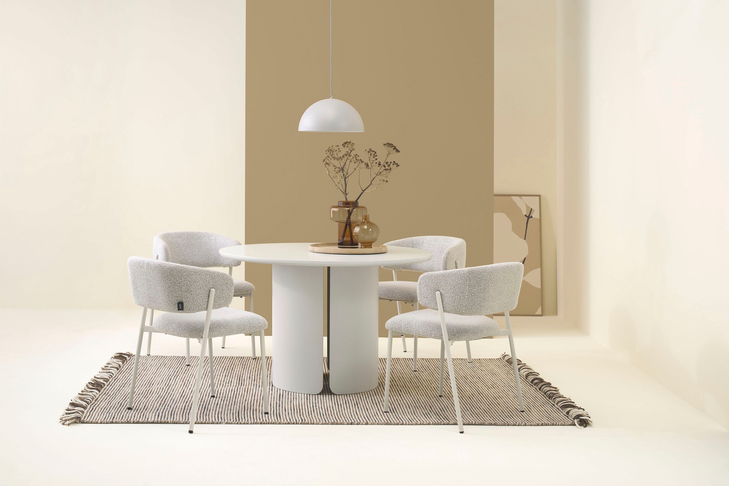 SCHÖNER WOHNEN-Kollektion Esstisch »HARSTAD« 1 Stk. tlg. 120 cm, mit variabel montierbarem Untergestell