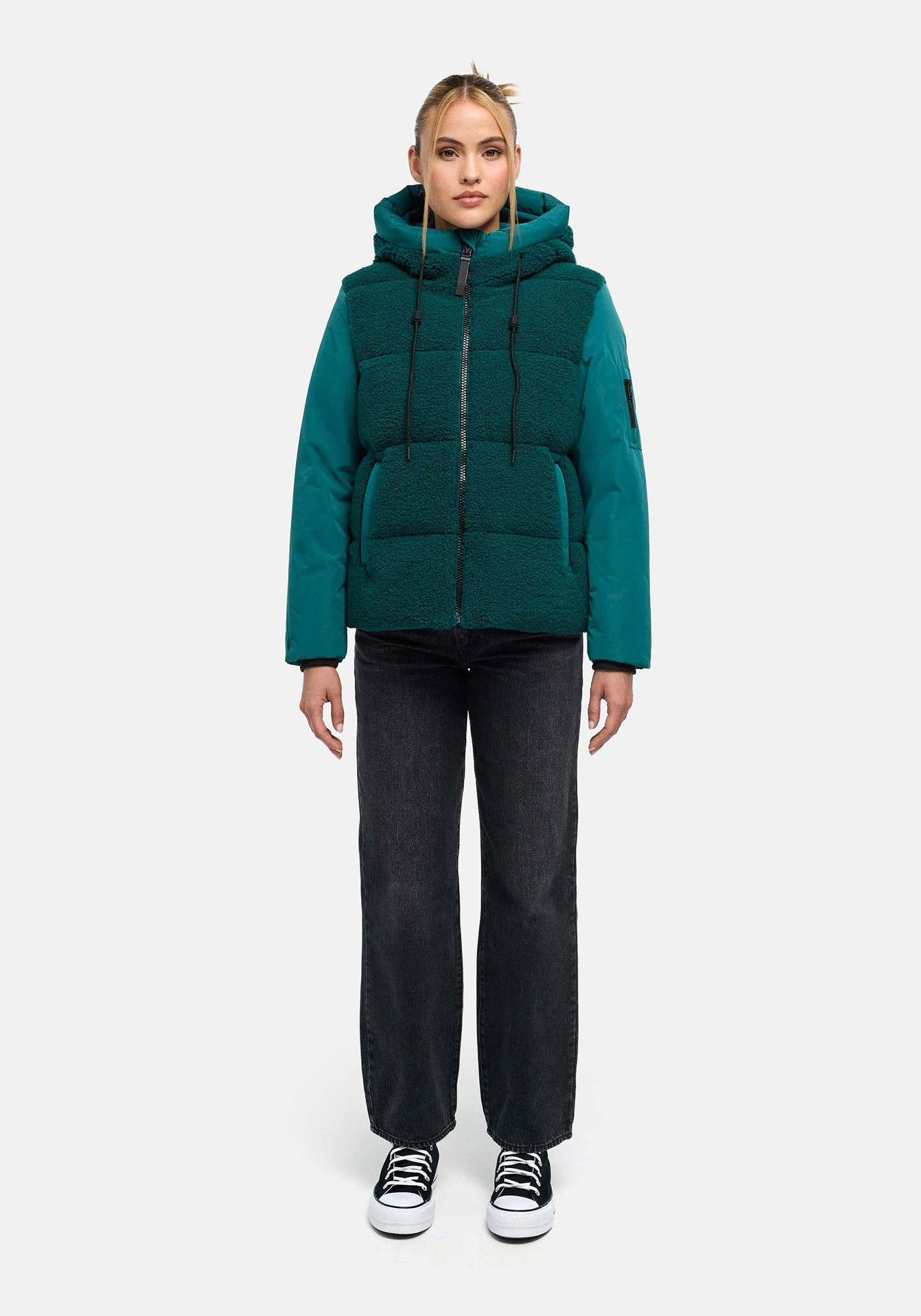 Marikoo "Elidee" mit Kapuze Winterjacke mit Kapuze und praktischen Reißverschlusstaschen