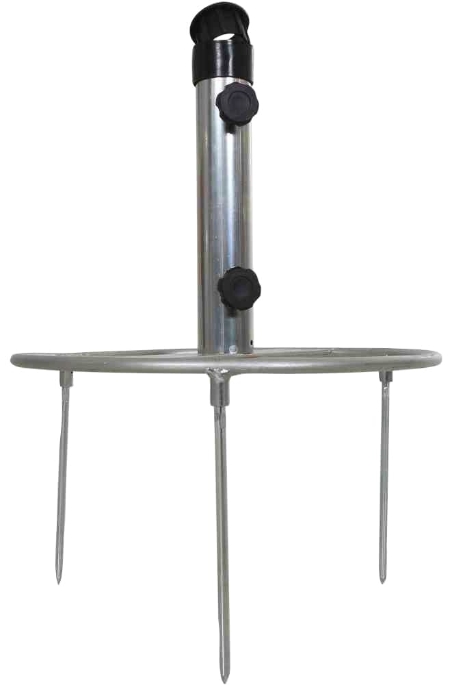 Siena Garden Schirmhalter, Rasendorn, Ø: 40 cm, galvanisiert, mit Adaptern für Ø48/38/32 mm