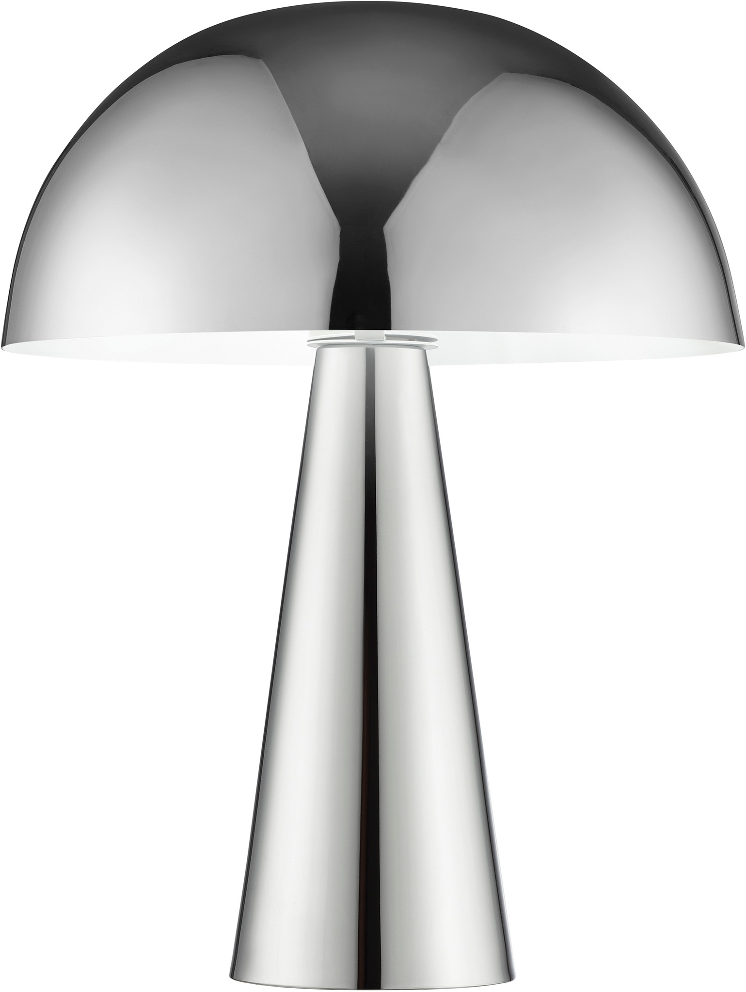 Brilliant Tischleuchte »Sigrun« E14 1 Stk. Pilz Tischleuchte, 33 cm, Ø 25 cm, E14, max. 20 W, Metall, chromfarben