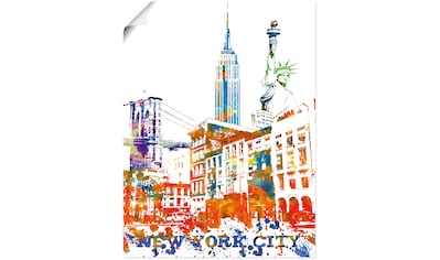 Artland Wandbild »New York City Grafik«, New York, (1 St.), in vielen Größen &... kaufen
