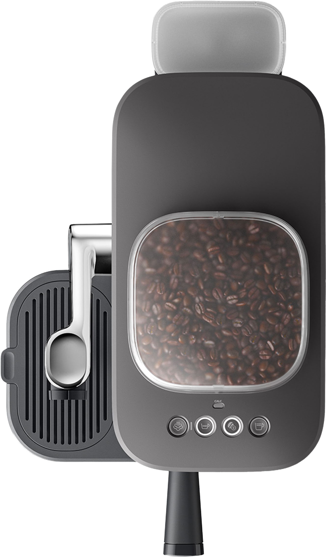PHILIPS baristina Espressomaschine »Latte BAR400/60 mit Mahlwerk für ganze Bohnen und Milchschaumdüse« 3 Schaumarten, 16 bar Pumpendruck, Schwarzgrau​
