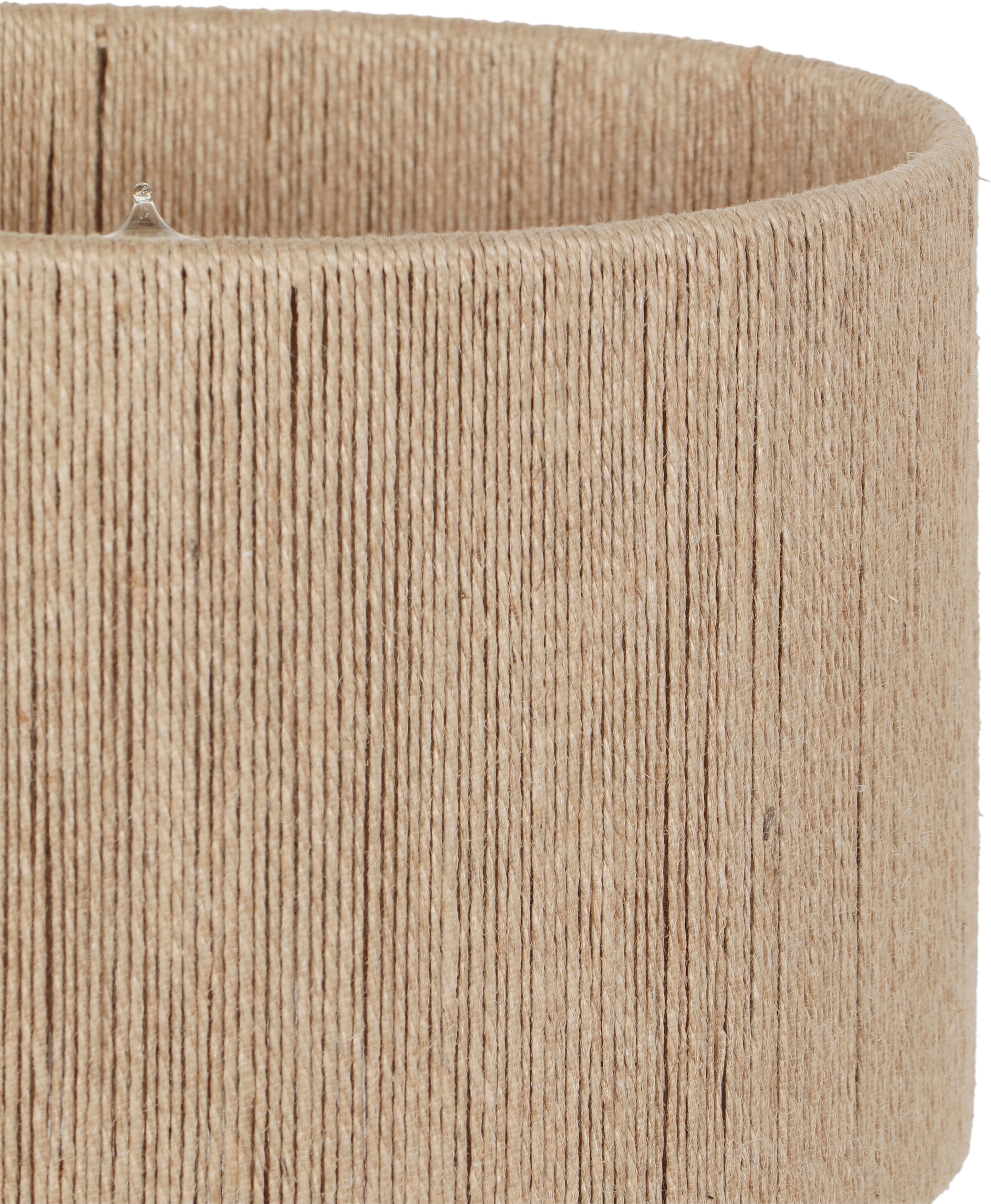 TRIO Leuchten Tischleuchte »TOBA, Massivholz Tischleuchte naturbelassen, mit Jute Lampenschirm« E27 1 Stk. warmweiß - kaltweiß exkl 1x E27 max 10W, Höhe 54 cm Ø 24,5 cm, Schirm Fäden aus Jute Stoff