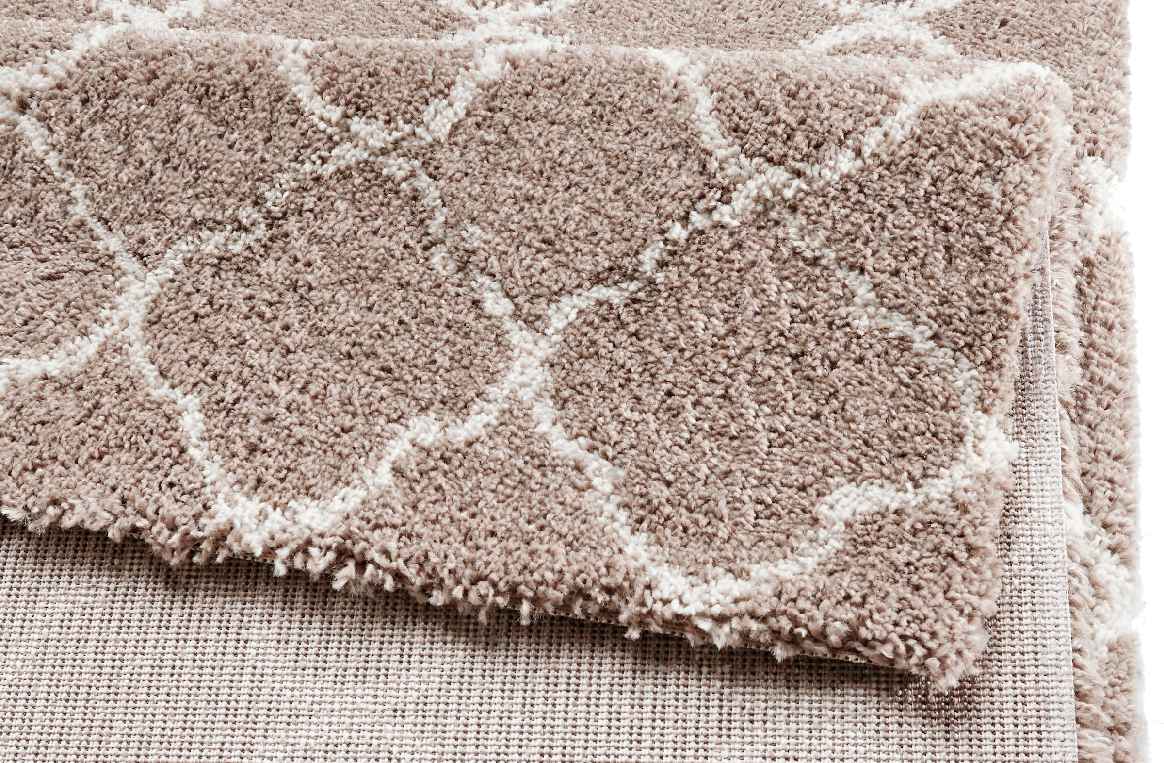 HANSE Home Hochflor-Teppich »Luna«, rechteckig, 35 mm Höhe, Geometrisches Muster, Allover Design, Robust, Pflegeleicht