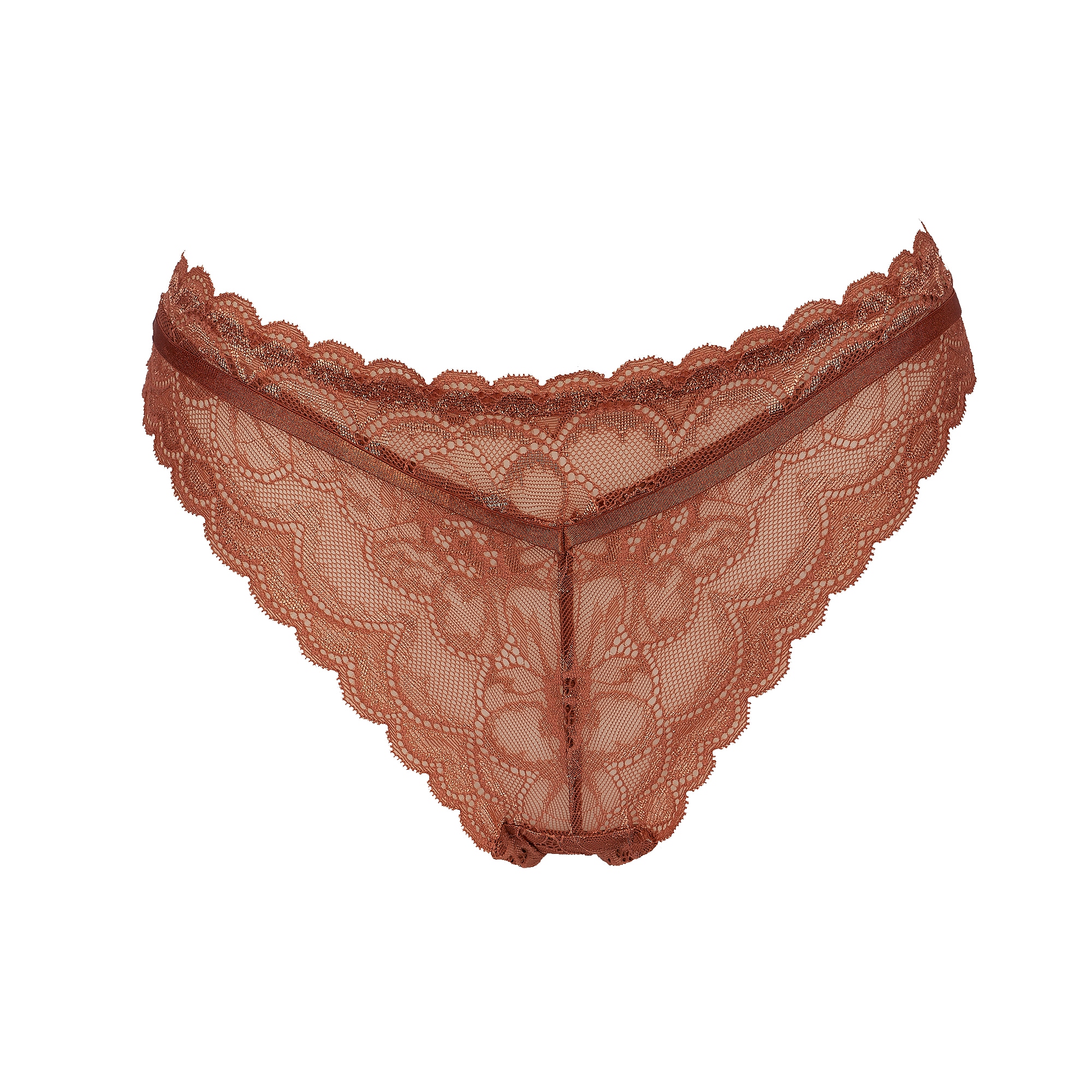 After Eden D-cup & up String »Mexy«, Florale Spitze, Riemchendetails