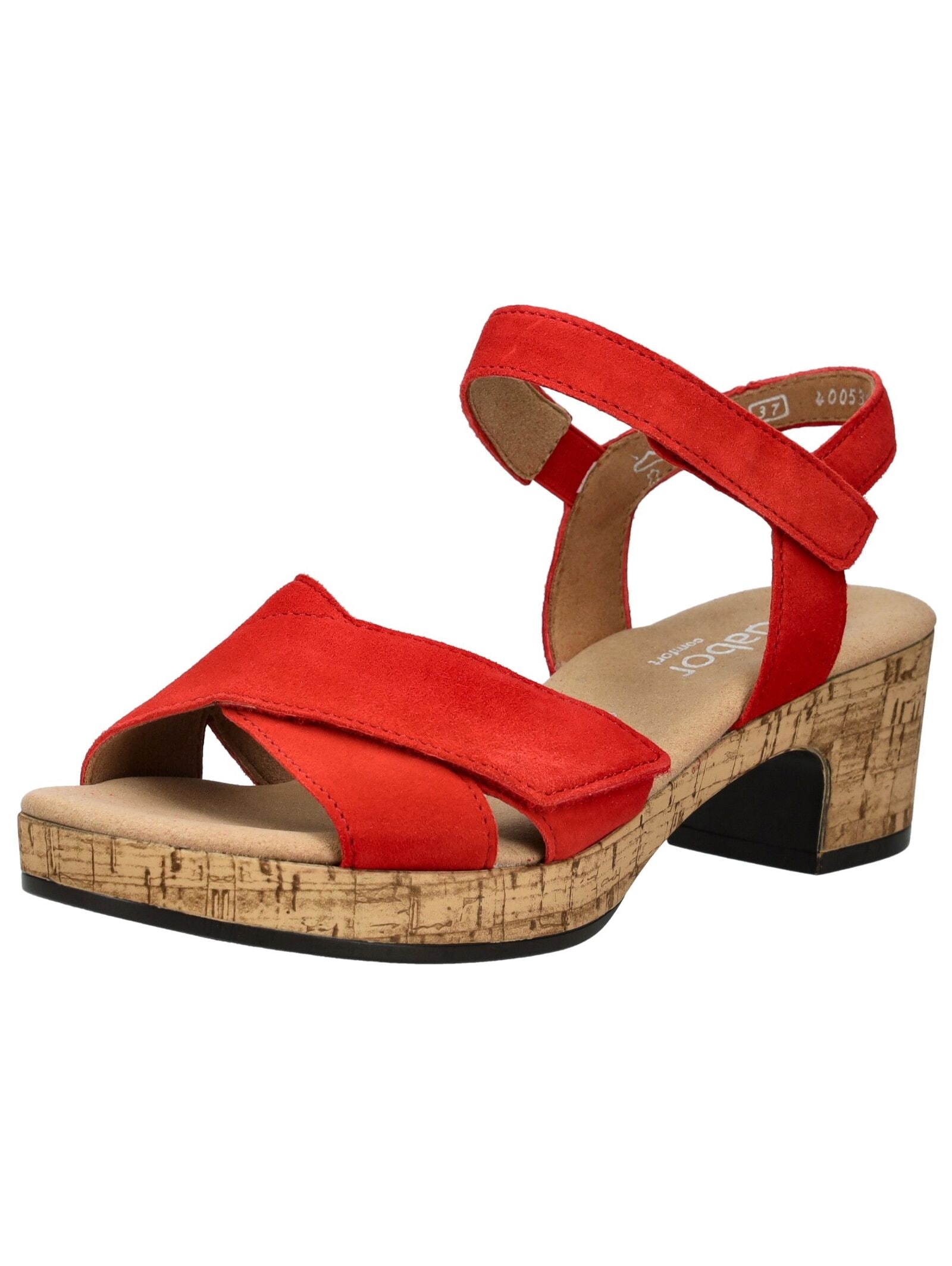 Gabor Comfort Riemchensandale "Gabor Comfort Sandalen Veloursleder" günstig online kaufen