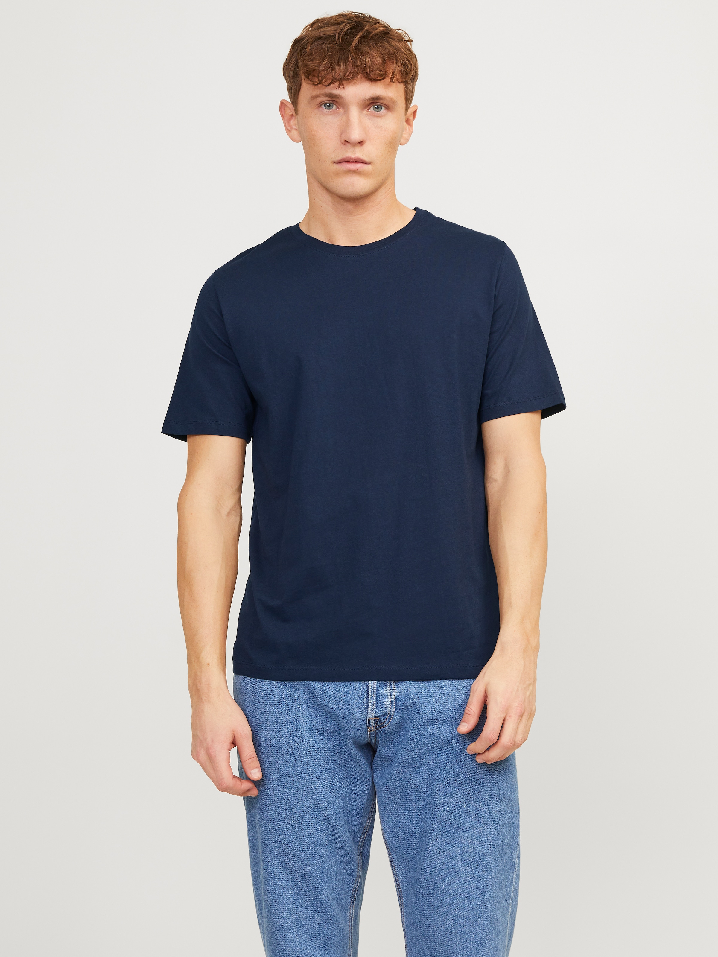 Jack & Jones T-Shirt »JJEORGANIC BASIC TEE SS O-NE 5PK MP NOOS« Packung, 5er-Pack, 5 Stk.