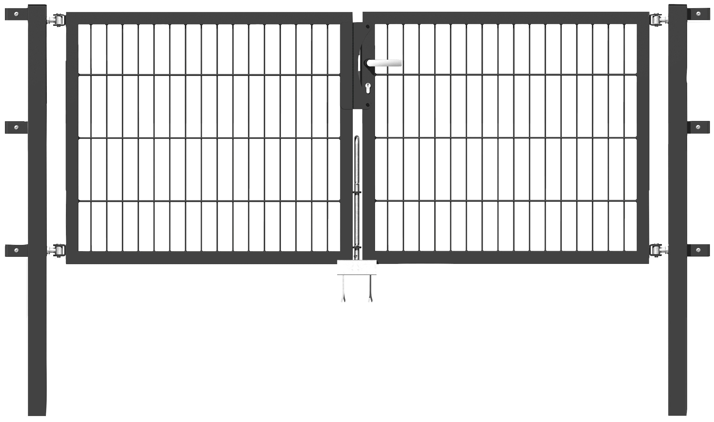 Alberts Zaundoppeltür "Flexo", 200 cm Breite, in versch. Höhen