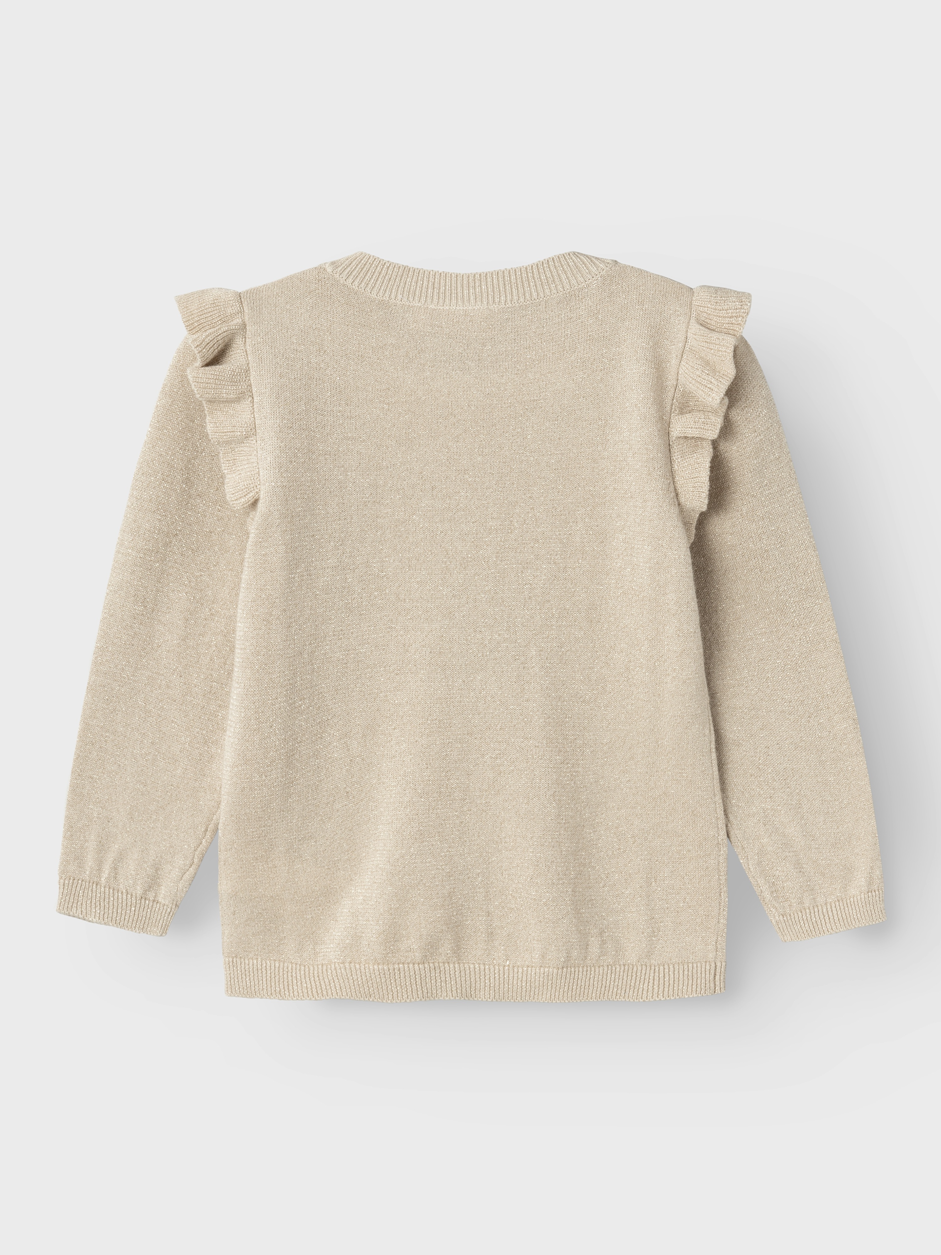 Thumbnail - Name It Strickjacke "NMFABINNE LS KNIT CARD NOOS" mit süßer Rüsche an den Schultern