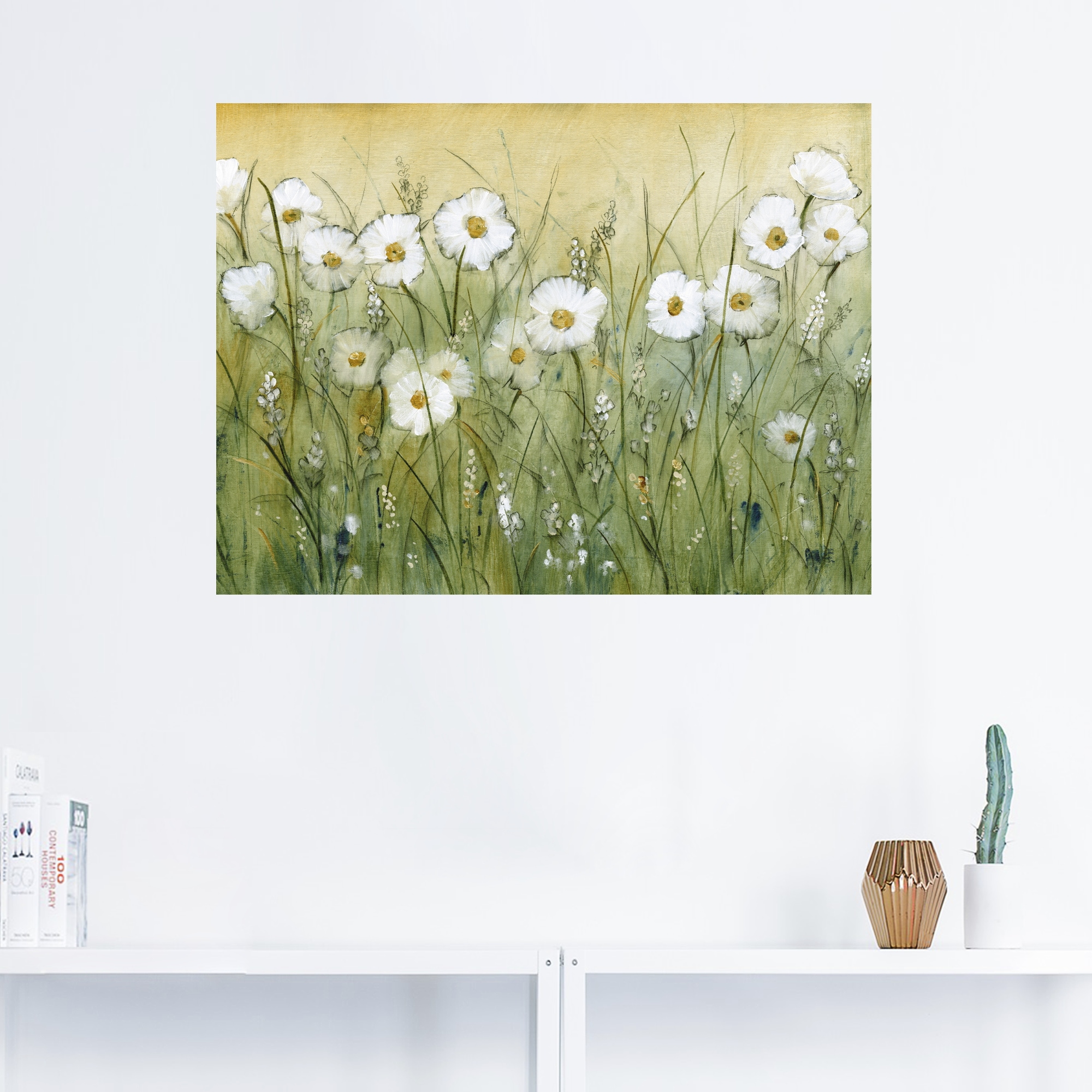 Artland Wandbild "Gänseblümchenfrühling II", Blumen, (1 St.), als Alubild, günstig online kaufen