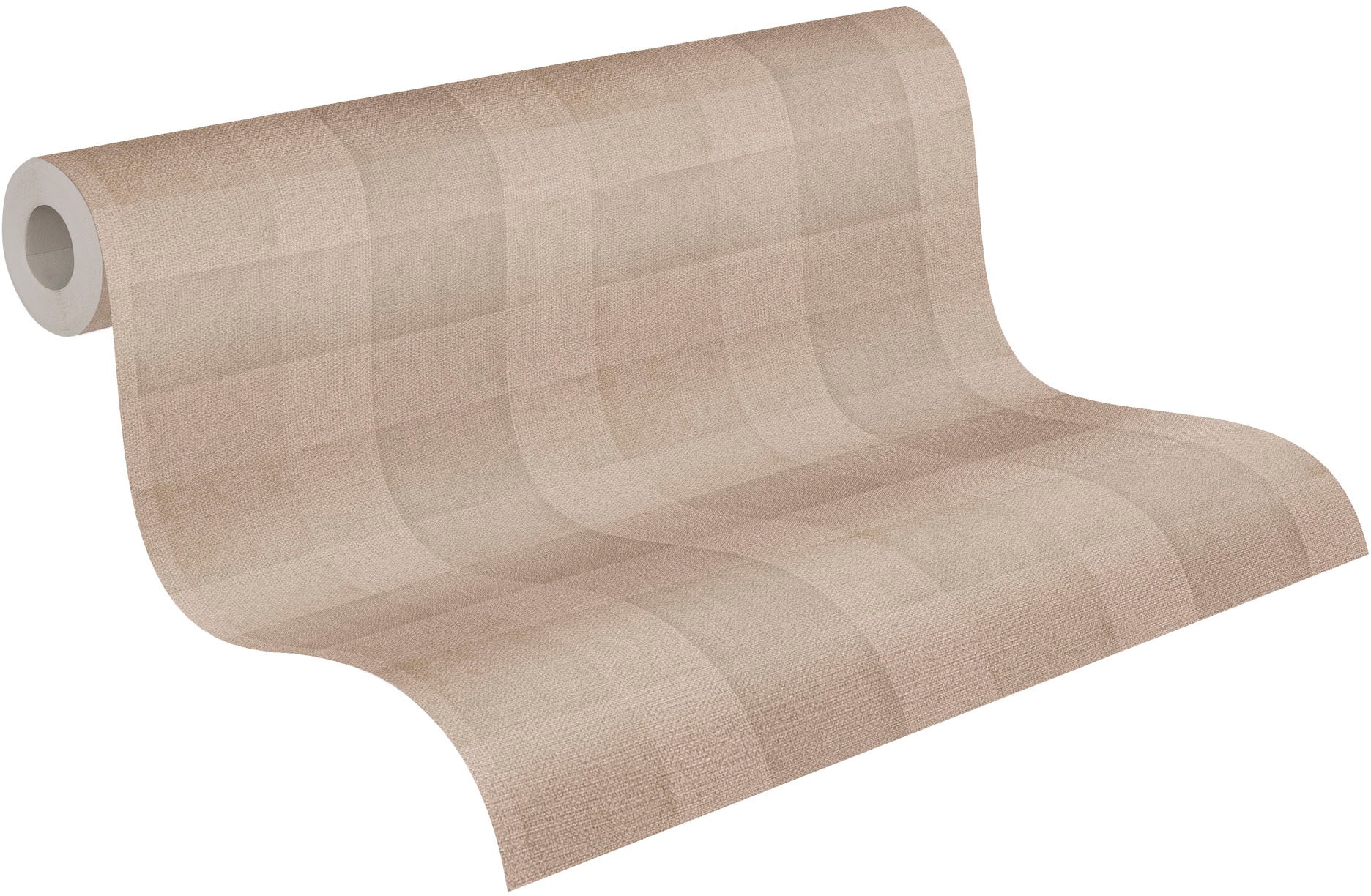 A.S. Création Vliestapete »Natural Living Karotapete«, matt-gemustert-neutral, Tapete Kariert Vlies Vlies Wand Tapeten Wohnzimmer Schlafzimmer Küche
