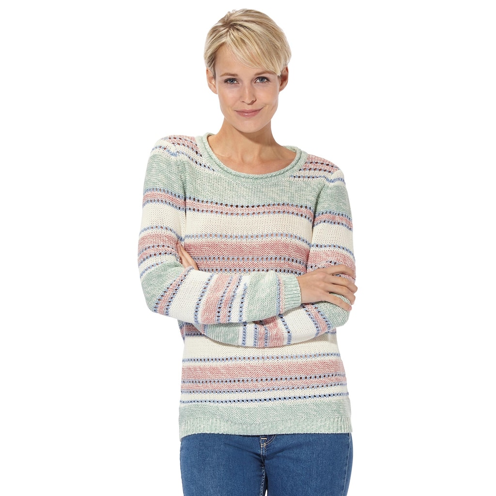 Casual Looks Rundhalspullover »Pullover«