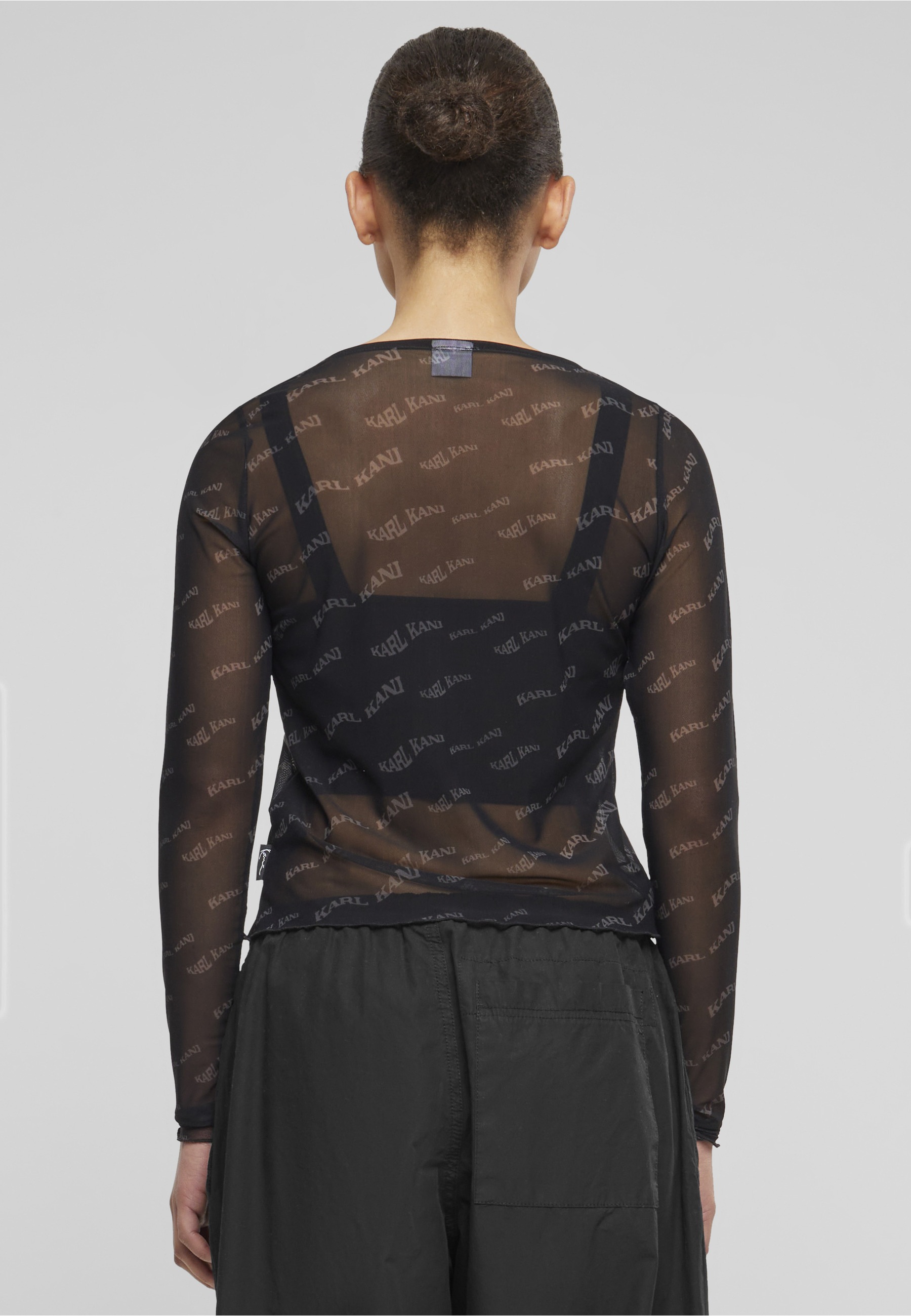 Karl Kani Longsleeve »Karl Kani Damen KW242-008-2 Chest Signature Front Tie LS« 1 Stk.