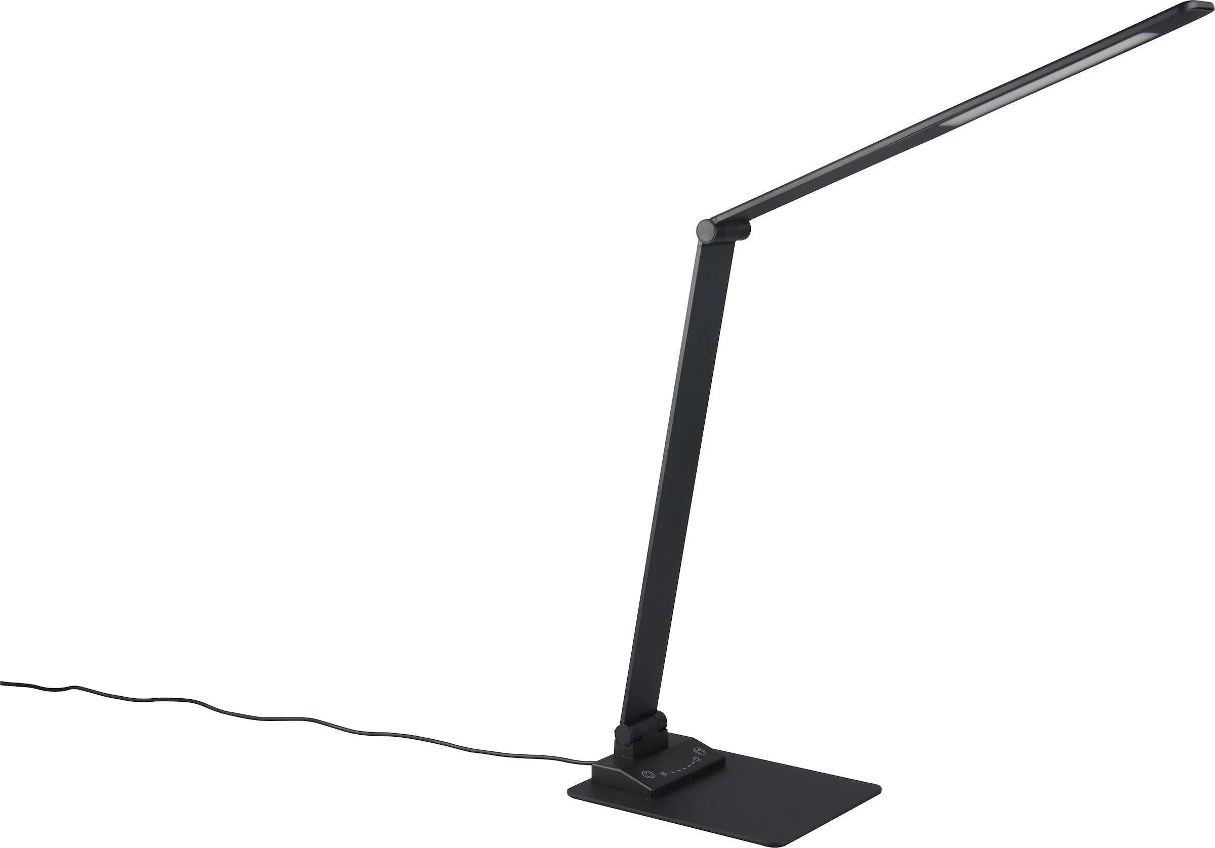 TRIO Leuchten LED Schreibtischlampe »TRAVIS, LED Leselampe 6,5W 650 Lumen CCT Lichtfarbe 3000/5000/6500K« LED-Board 1 Stk. Farbwechsler mit USB-A und USB-C Ladeanschluss, kippbar dimmbar Höhe max 72cm