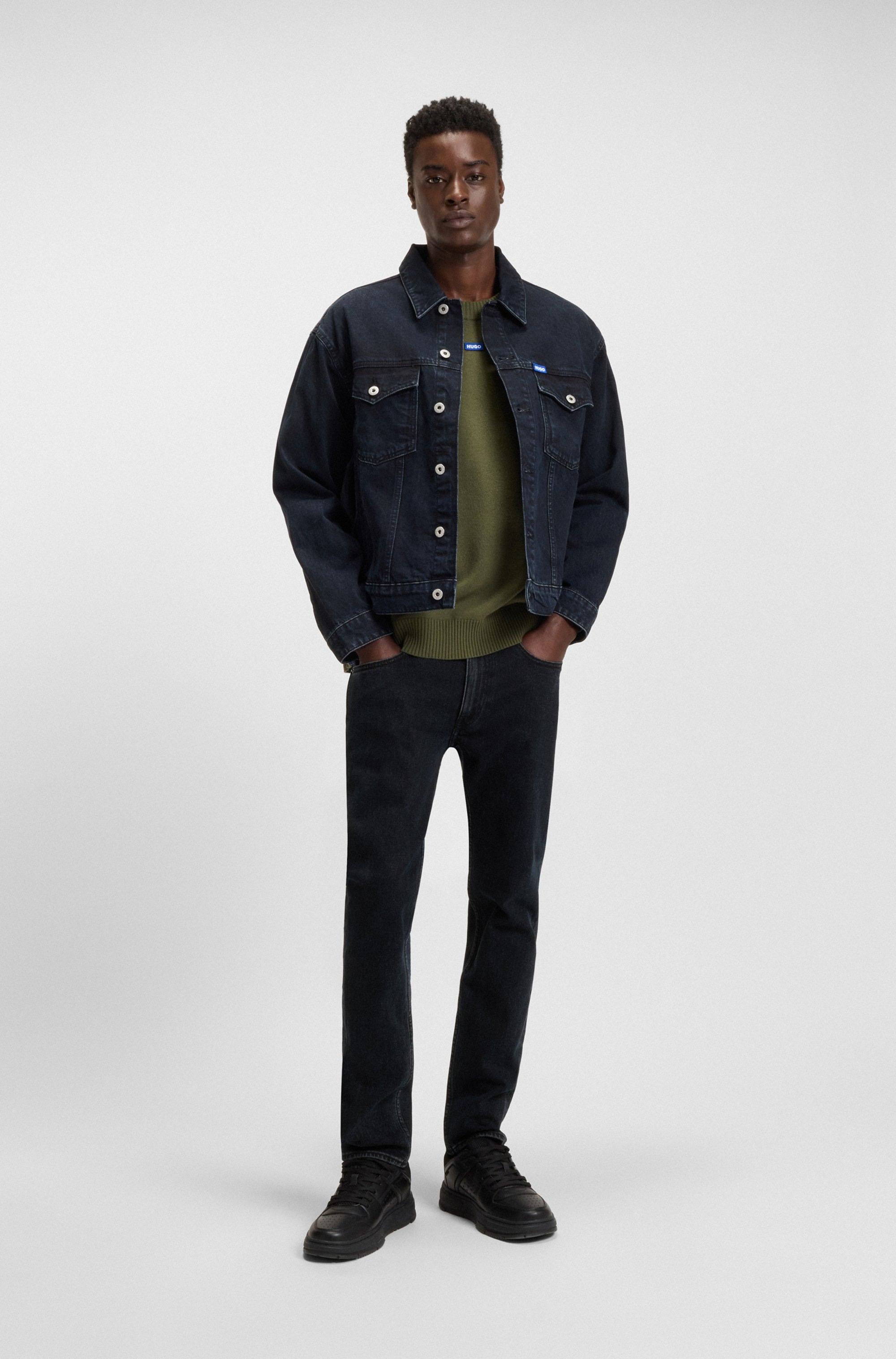 Thumbnail - HUGO Blue Slim-fit-Jeans "Zane" extra slim fit