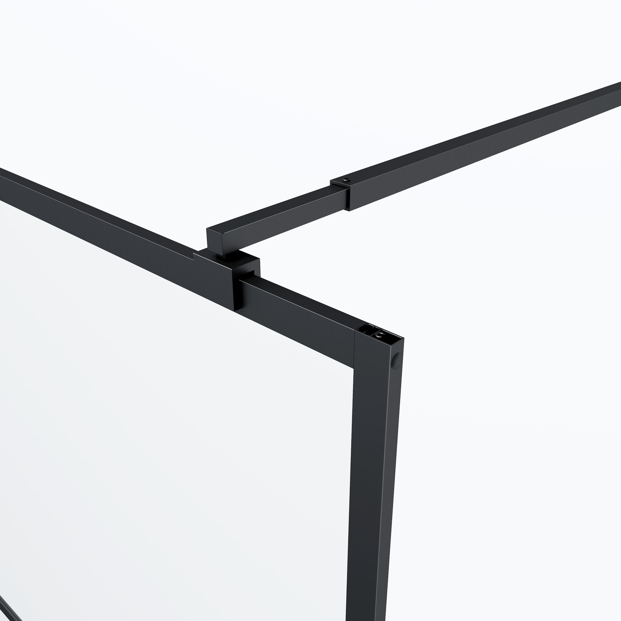 welltime Walk-in-Dusche Milchglaseinsätze für perfekten Sichtschutz