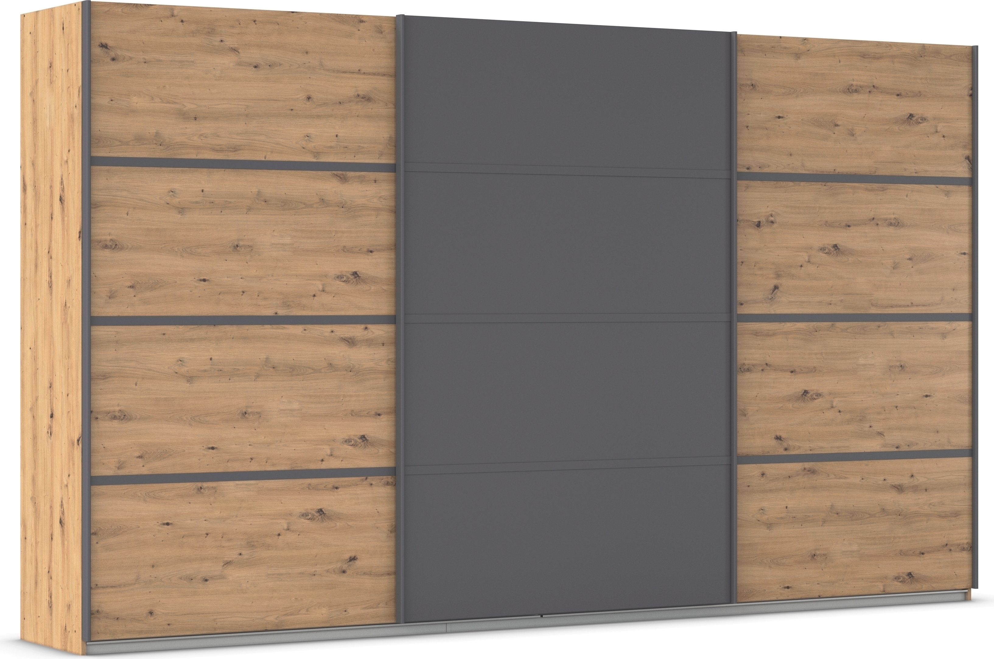 Kleiderschrank RAUCH, B:360cm H:210cm T:62cm, grau, Holzwerkstoff, Schlafzimmer, Schränke, "Schwebetürenschrank OTTO ́s Choice Garderobe Schrank TOP