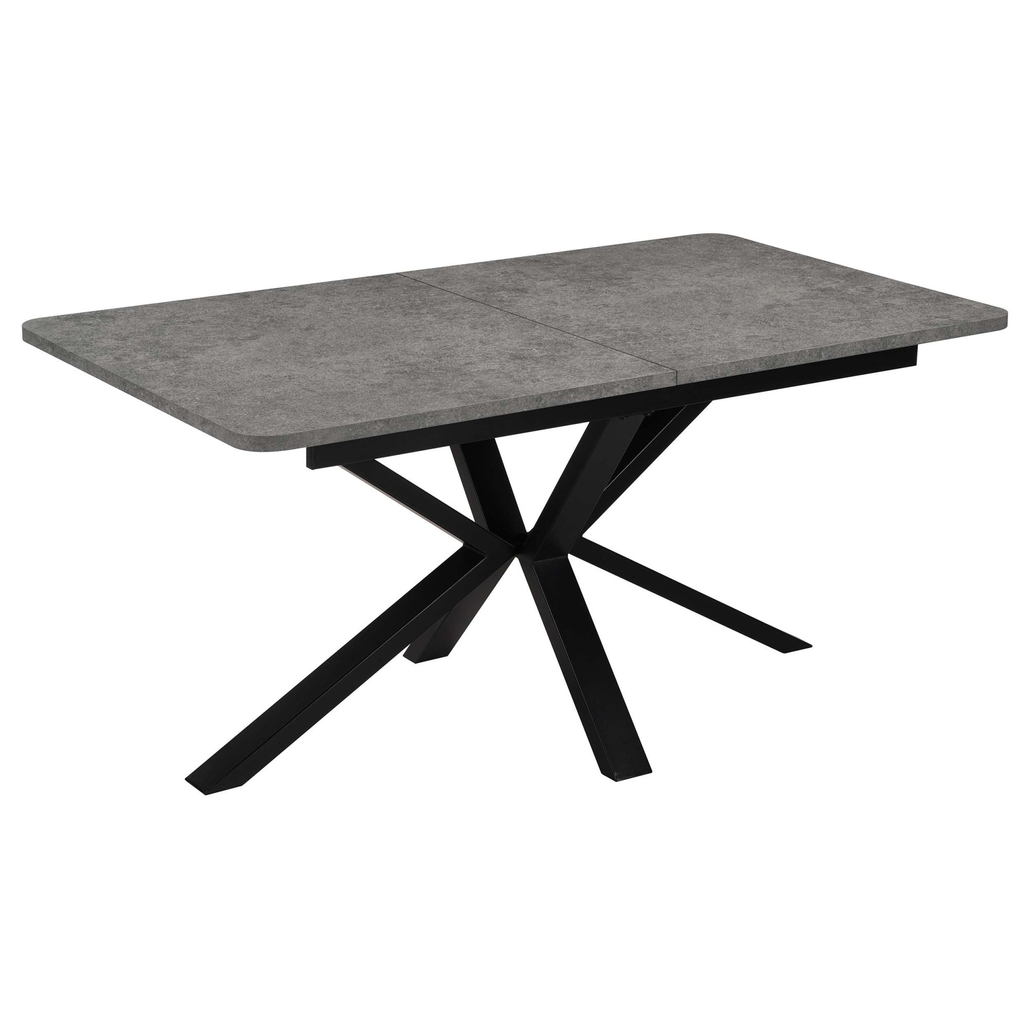 OTTO home Esstisch "Secchia" ausziehbar 160-200 cm, Synchronauszug, inkl Einlegeplatte, Breite 90cm