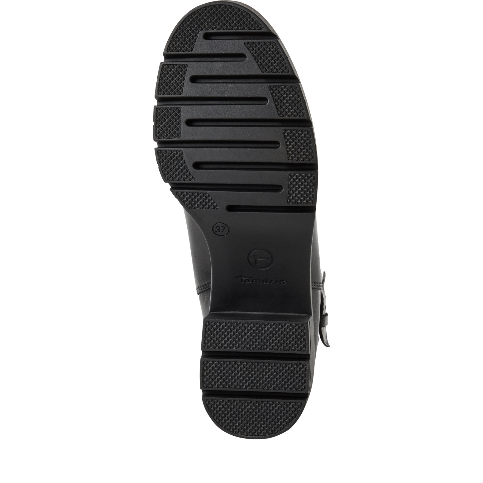 Tamaris Chelseaboots, Blockabsatz, Stiefelette, Schlupfboots mit Ziernschnalle