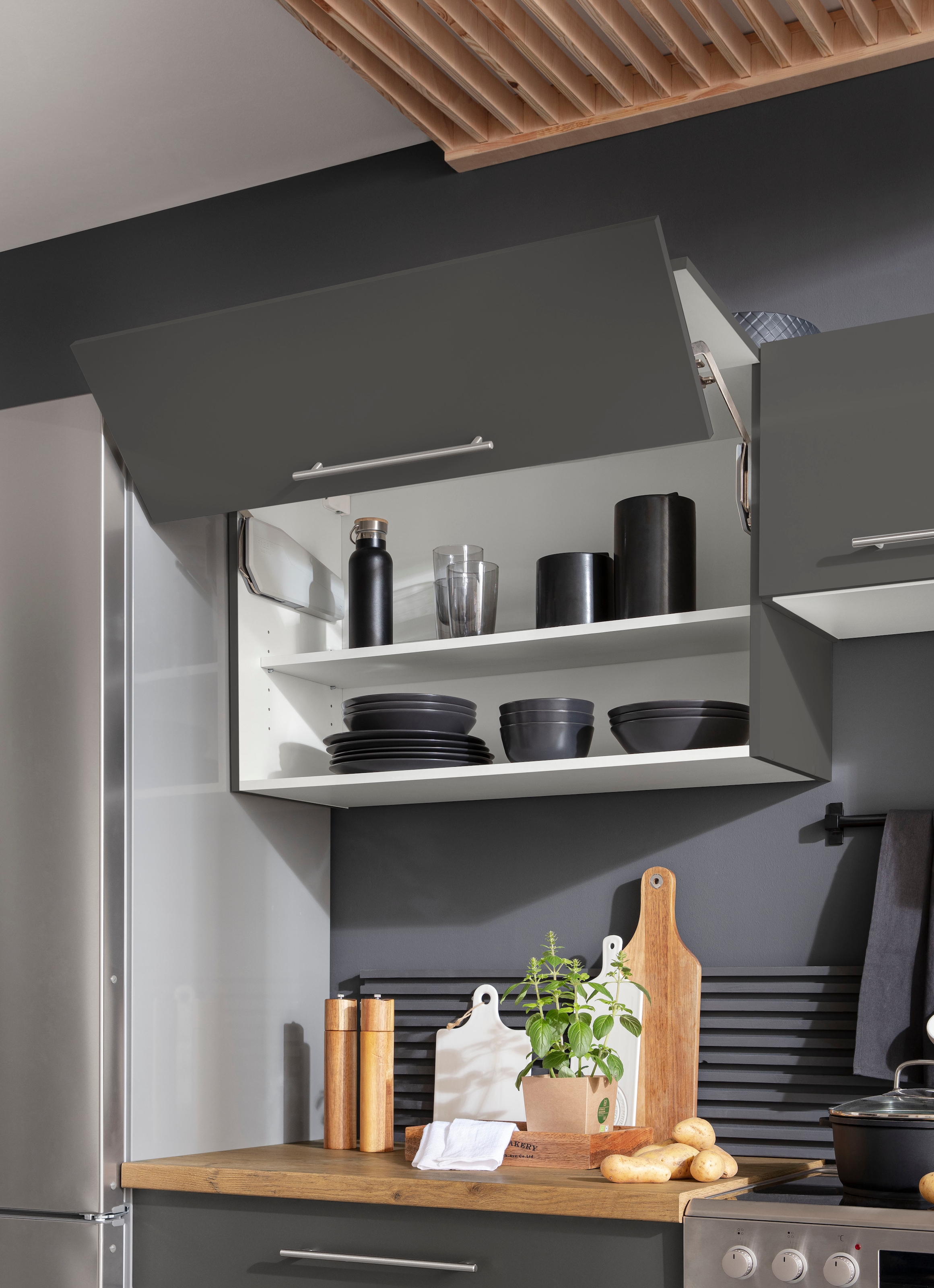 wiho Küchen Faltlifthängeschrank »Unna« 90 cm breit, mit Soft Close Funktion