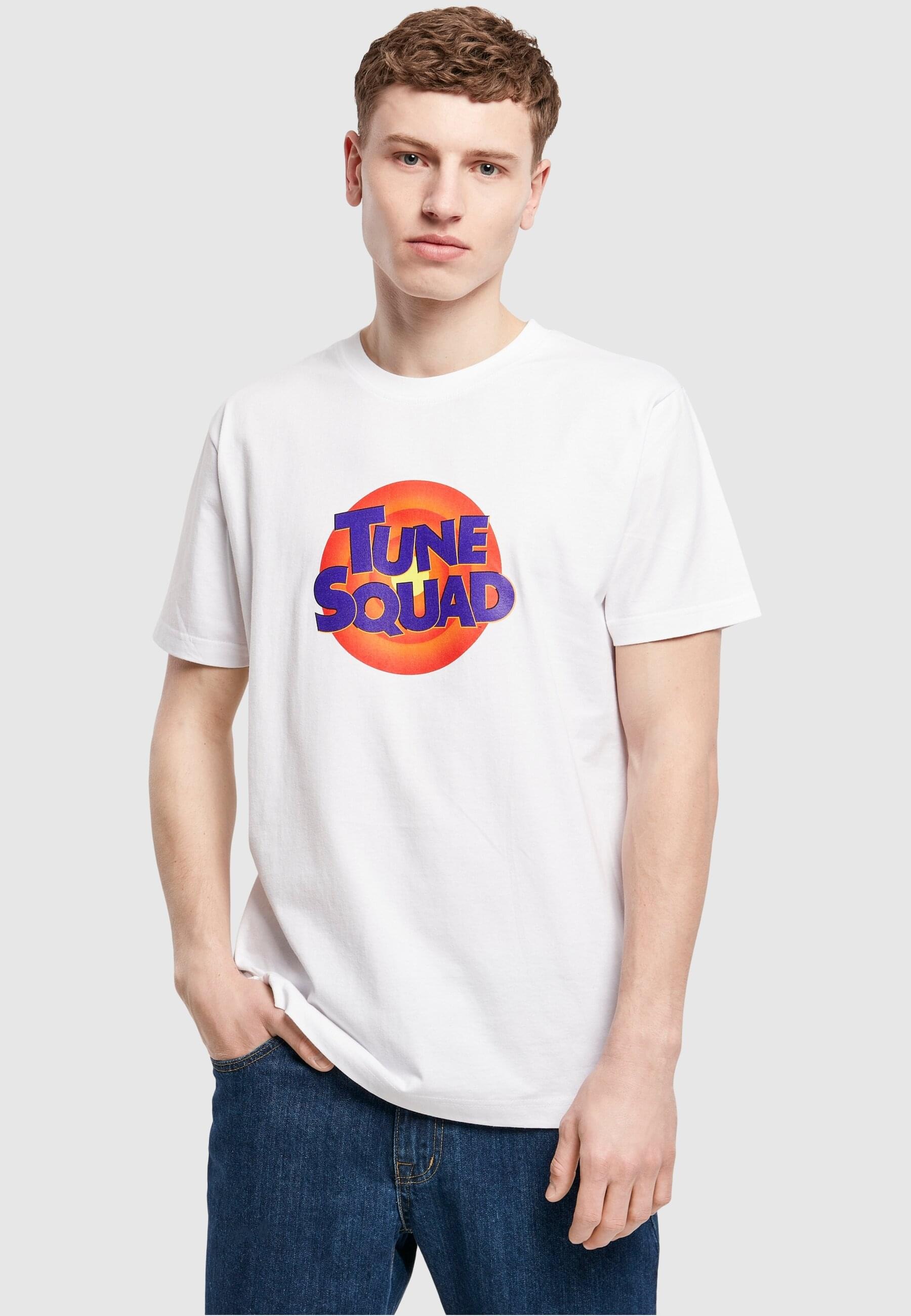 MisterTee Kurzarmshirt »MisterTee Herren Space Jam Tune Squad Logo Tee«, (1 tlg.)
