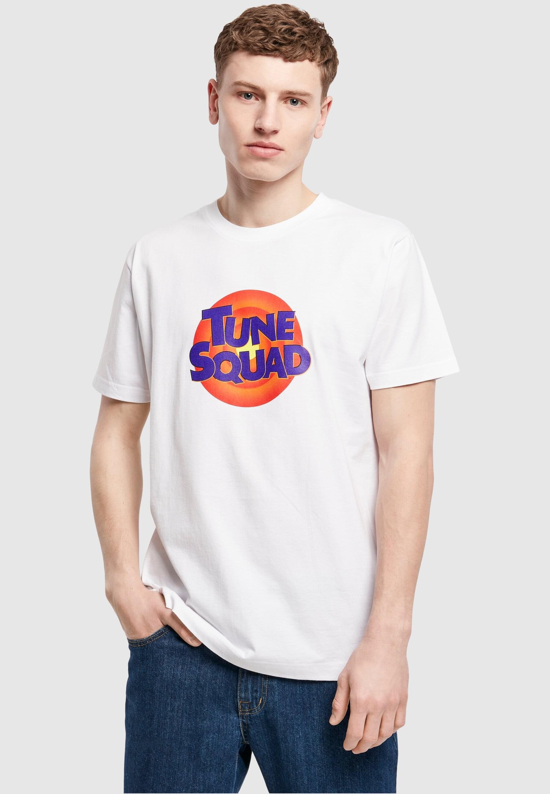 MisterTee Kurzarmshirt "MisterTee Herren Space Jam Tune Squad Logo Tee" günstig online kaufen