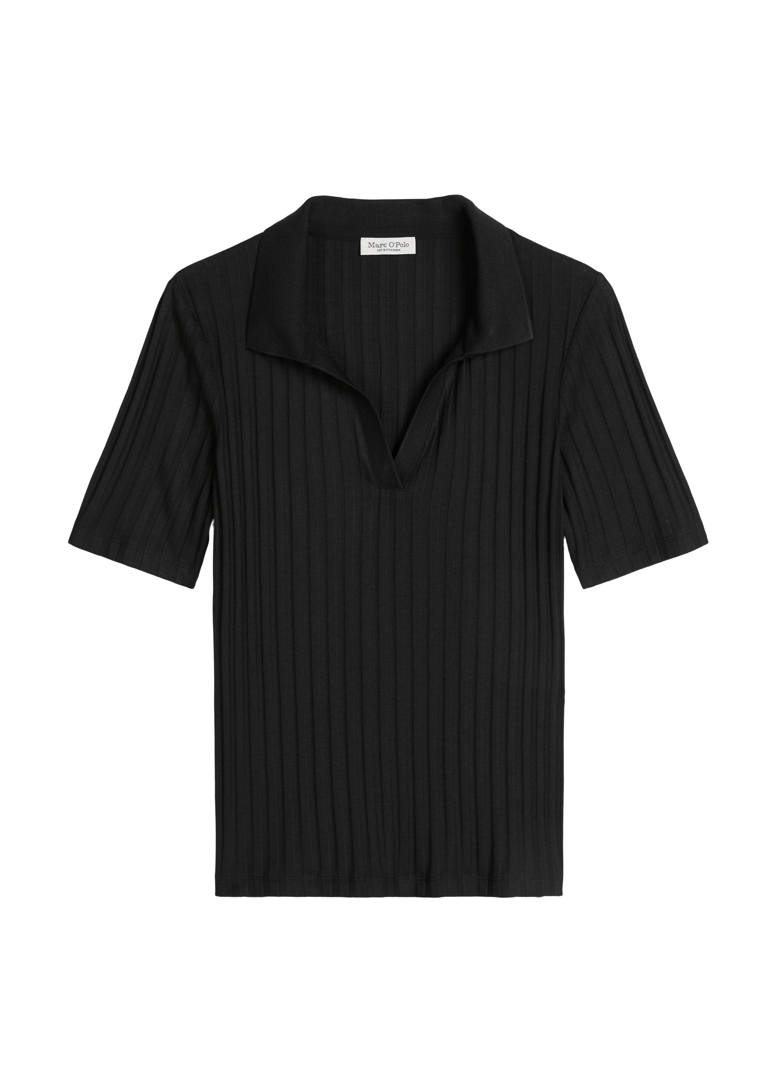 Marc O'Polo Poloshirt Pointelle slim mit TENCEL™ Modal
