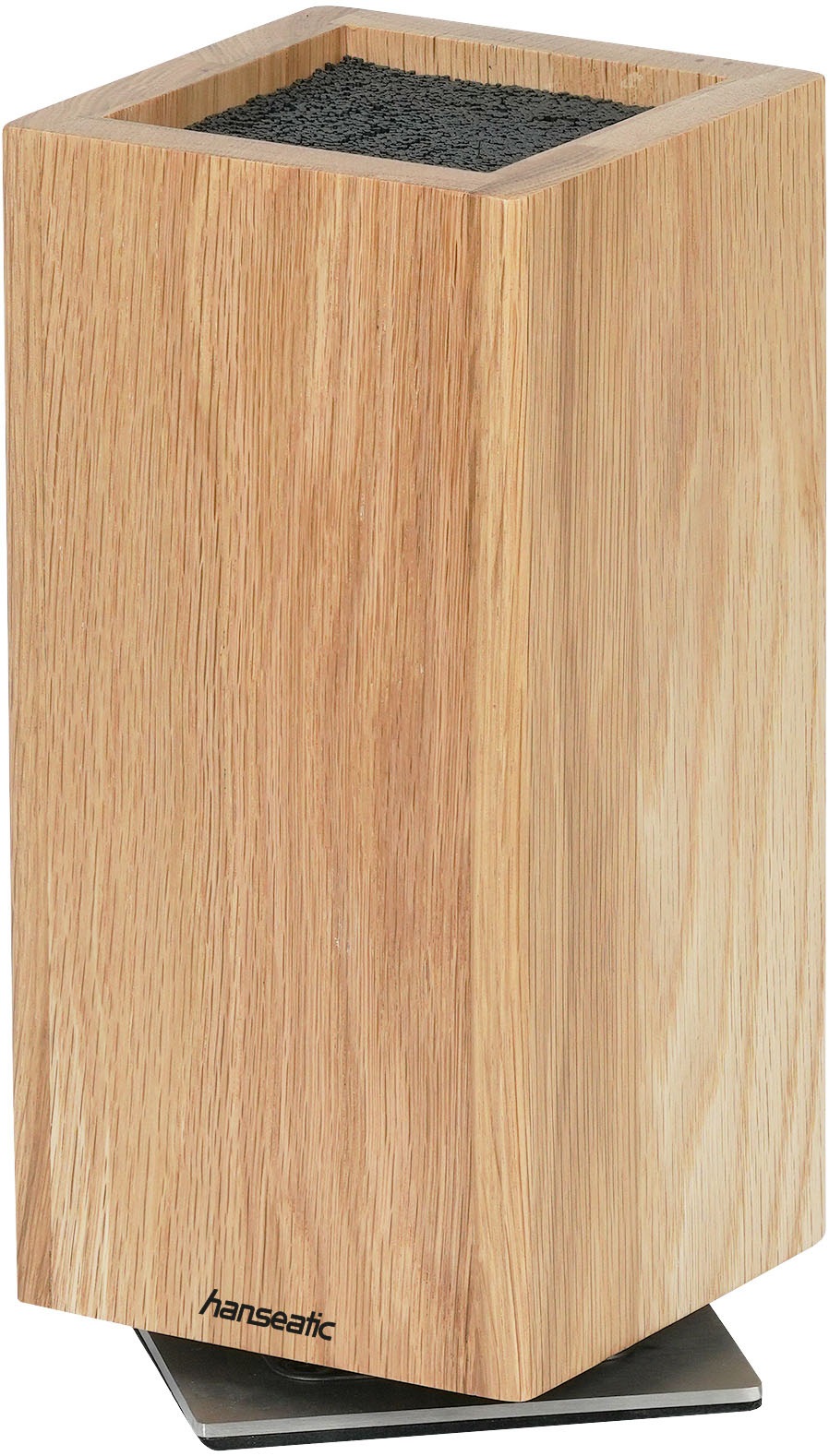 Hanseatic Magnet-Messerblock »hanseatic PREMIUM, aus Holz, Messerblock Set, 6-tlg.« 6 Stk. elegantes Design, herausnehmbarer Borsteneinsatz, 360-Grad-drehbar