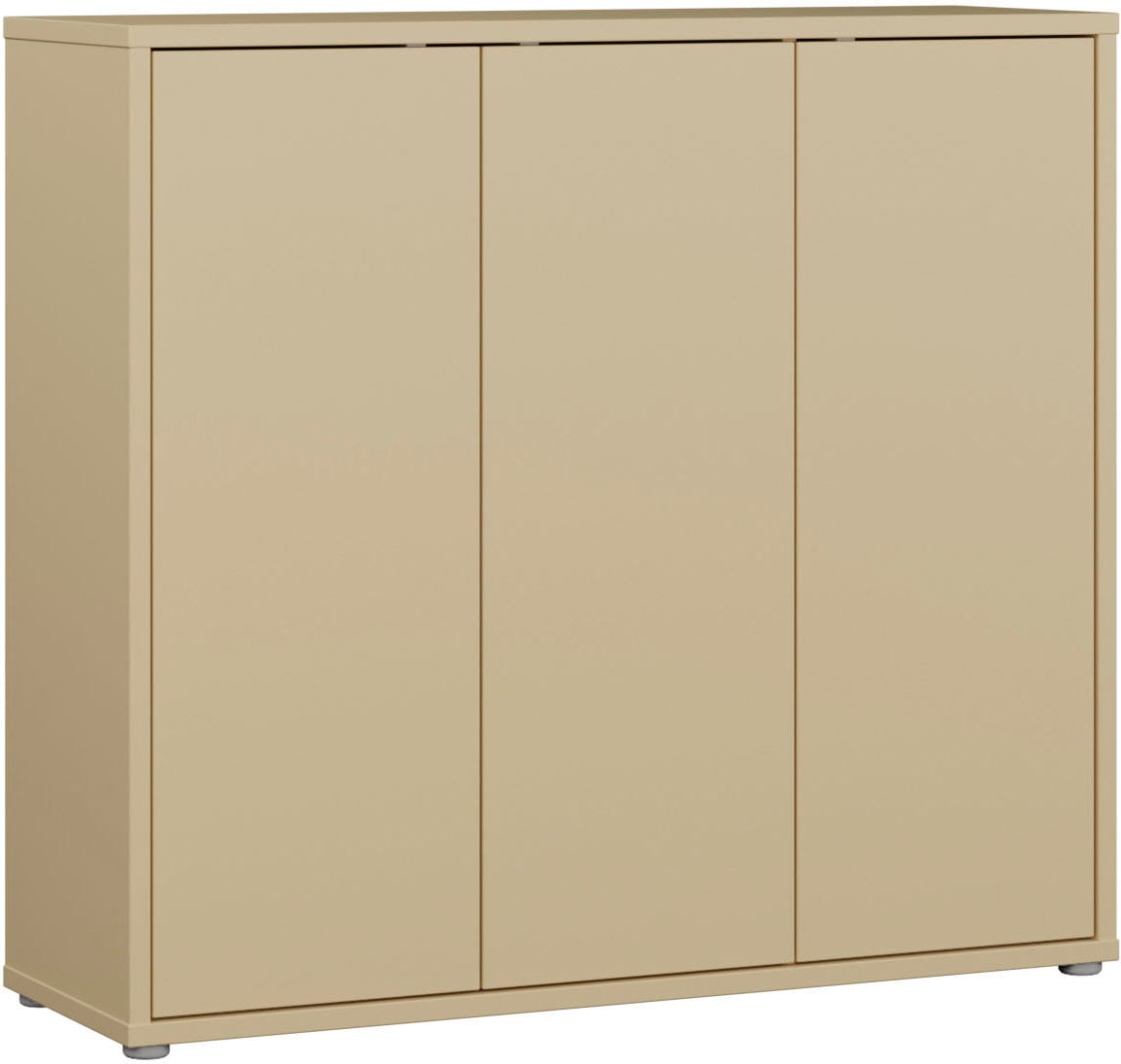 FORTE Schuhschrank »Alice Springs, Schuhschrank, Platz für 20 Paar Schuhe, 3 Türen« B/H/T 109,2/99,1/34,9 cm,  Stauraumschrank, Mehrzweckschrank, grifflose Front, Push to open