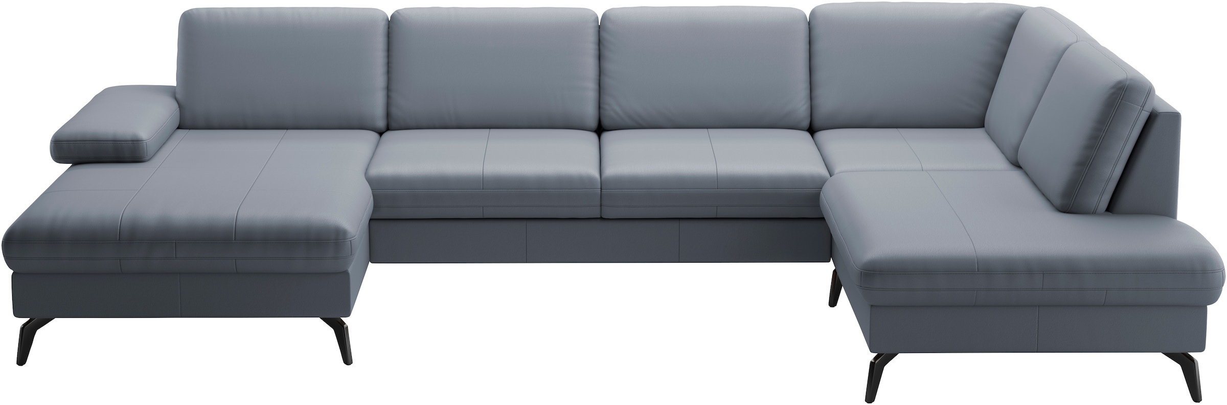 sit&more Wohnlandschaft »Morris U-Form, inkl. Sitztiefenverstellung«, wahlweise mit Armteilverstellung, Bettfunktion & Bettkasten