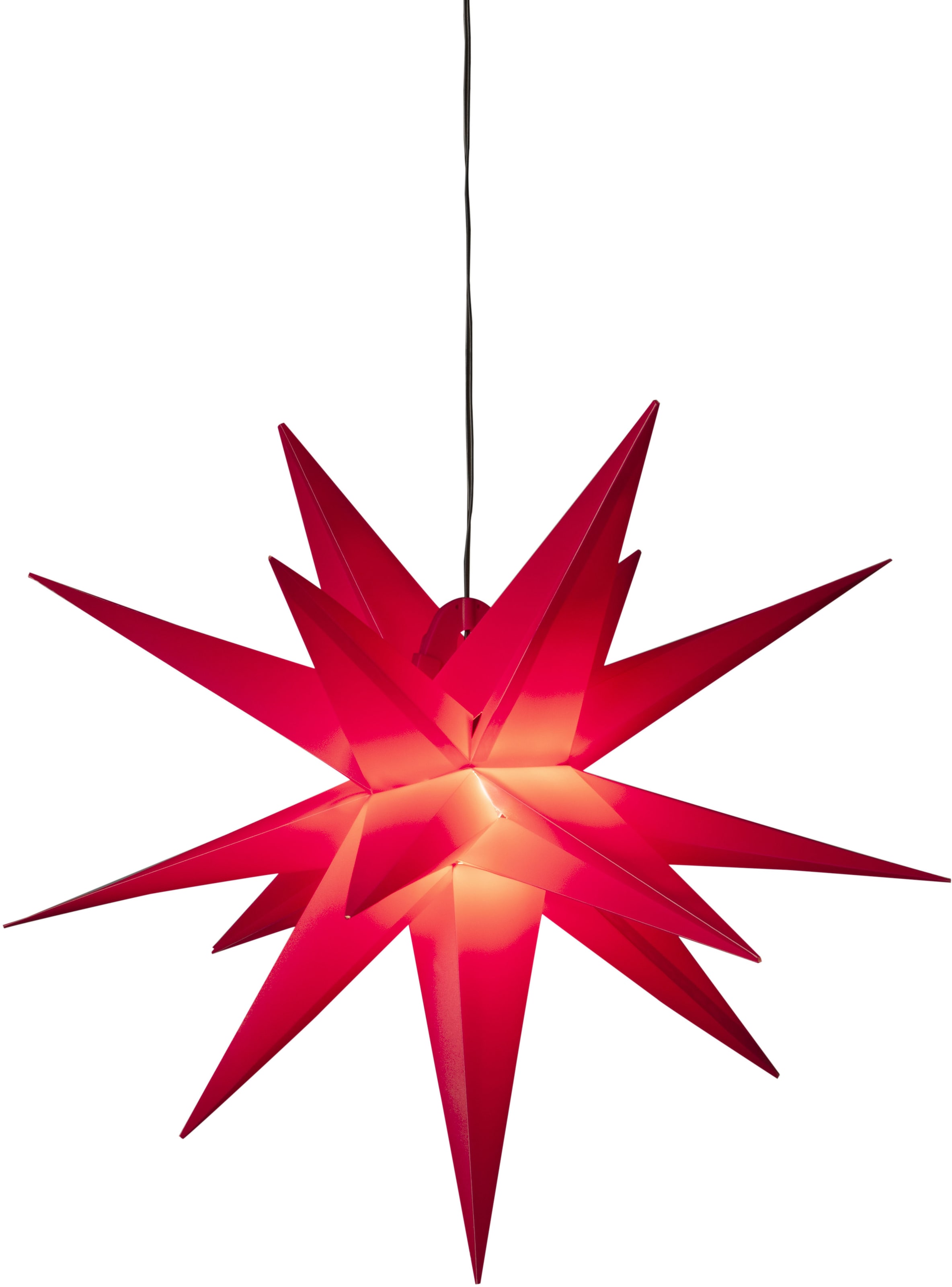 KONSTSMIDE LED Stern »3-D Kunststoffstern«, inkl. Leuchtmittel, 1 warm  weiße Diode, E-Trafo 12V/12W Dimmer (IP44) bestellen | BAUR