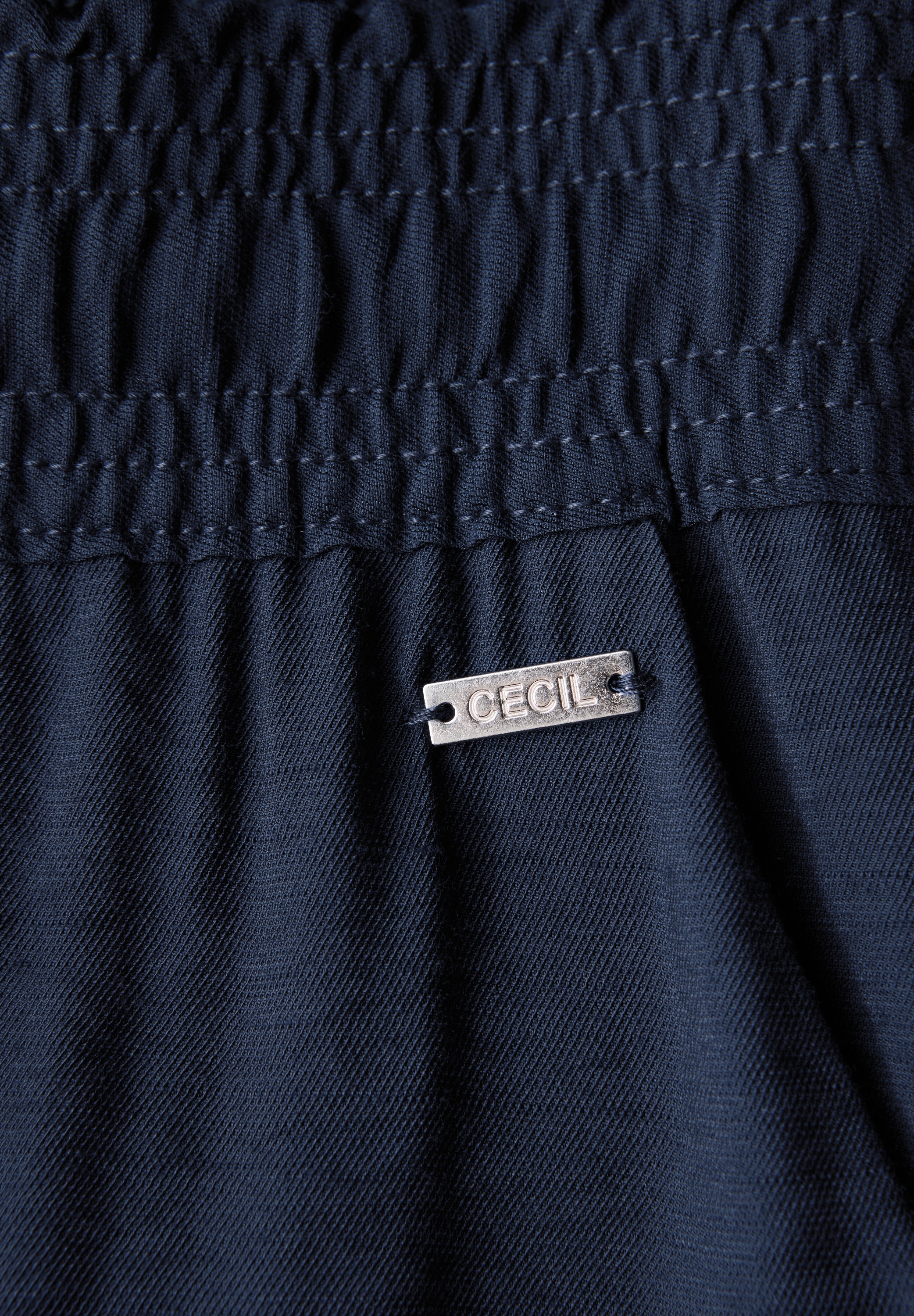 Cecil Stoffhose »Style Neele«, Sommerhose 7/8 Twill mit Struktur