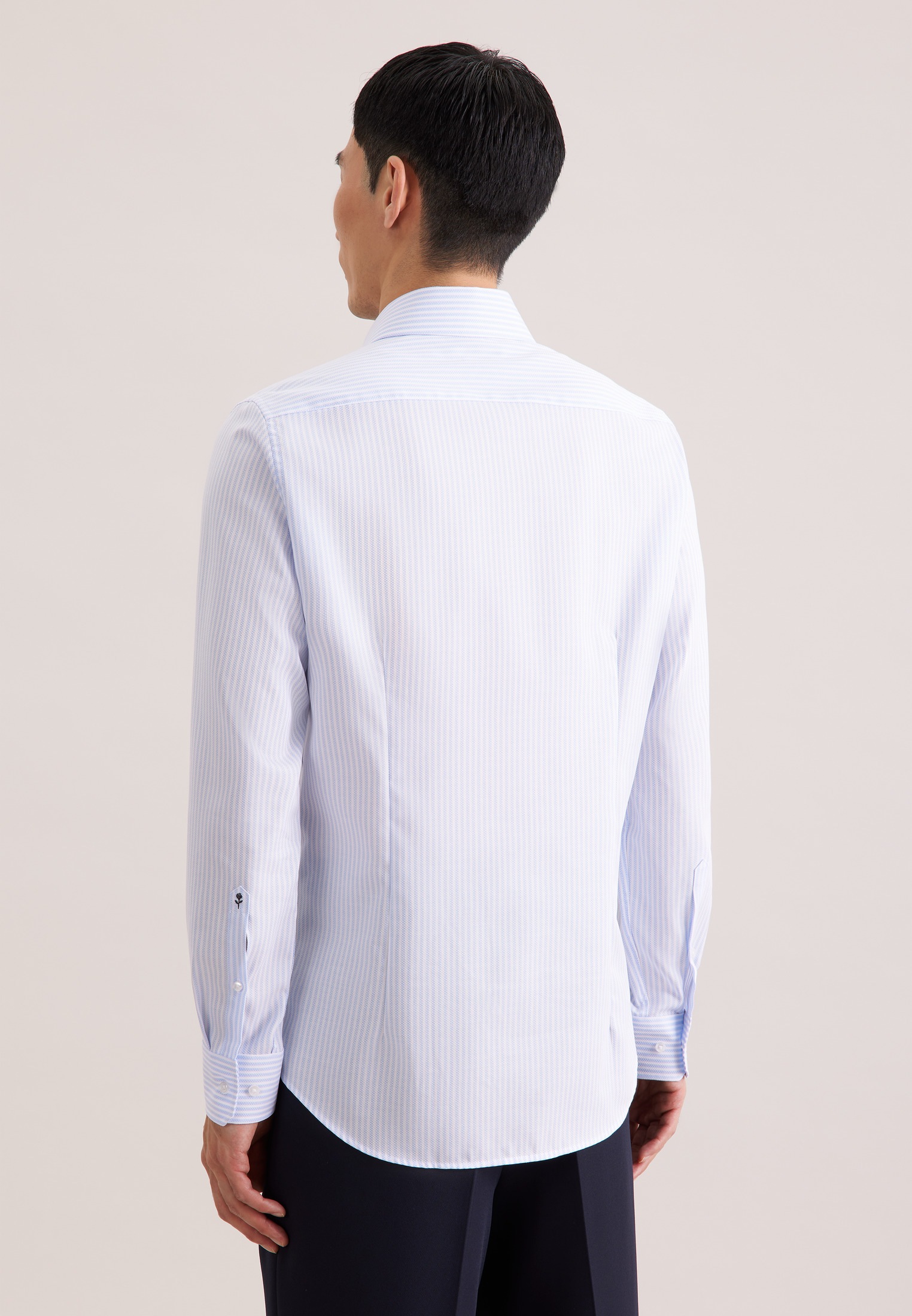 seidensticker Businesshemd "Schwarze Rose" Shaped 1/1 Kentkragen Gestreift günstig online kaufen