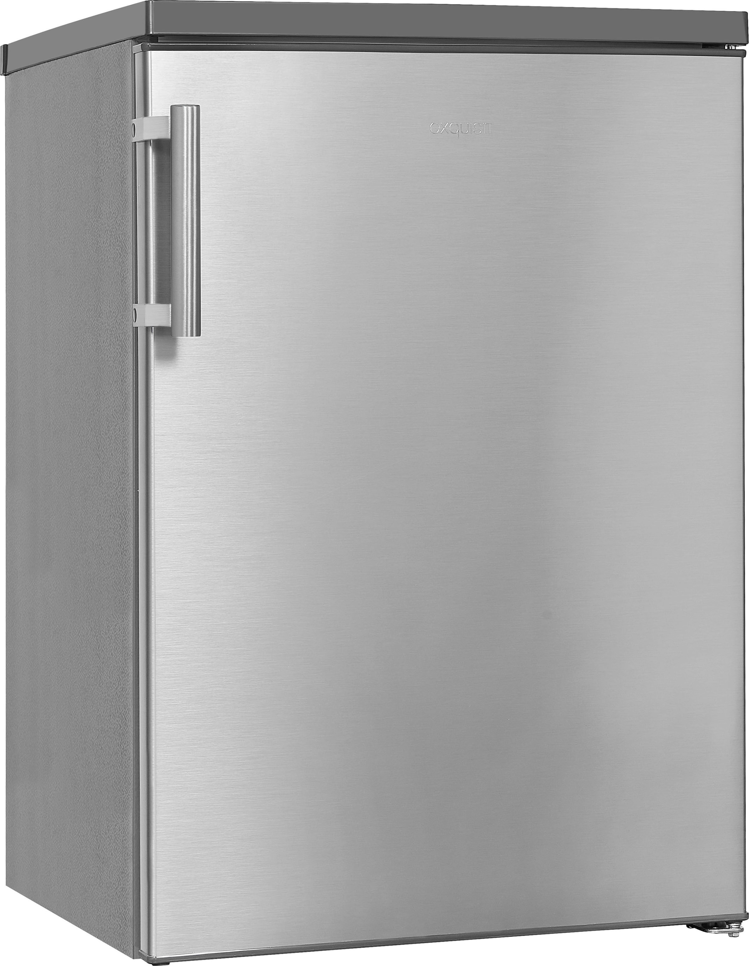 exquisit Vollraumkühlschrank »KS16-V-H-010E weiss«, cm Rechnung 85 56 inoxlook, | BAUR hoch, KS16-V-H-010E per breit cm